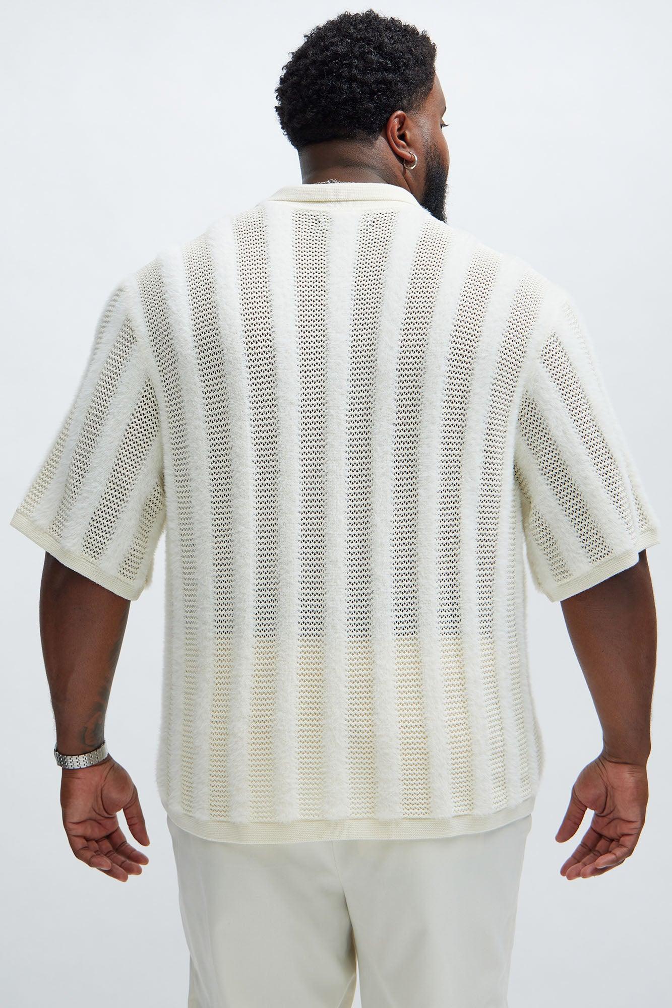 Eldon Fur Textured Shirt - Cream Product Image