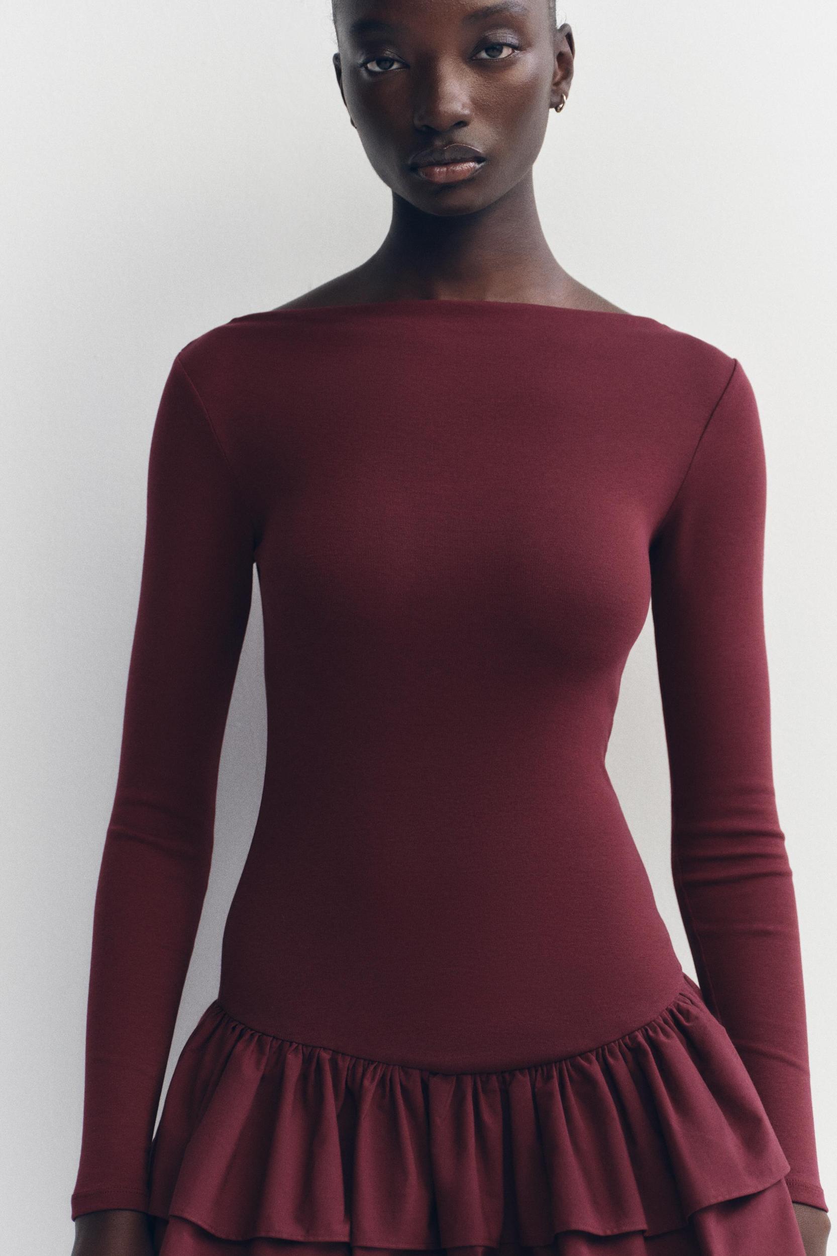 SHORT RUFFLED DRESS Product Image