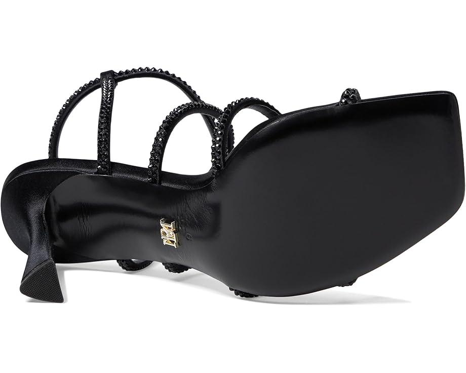 Allie Bow-Trim Satin Sandals Product Image