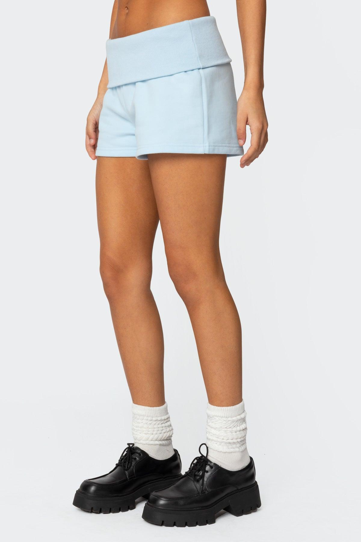 Super Edikted Fold Over Sweat Shorts Product Image