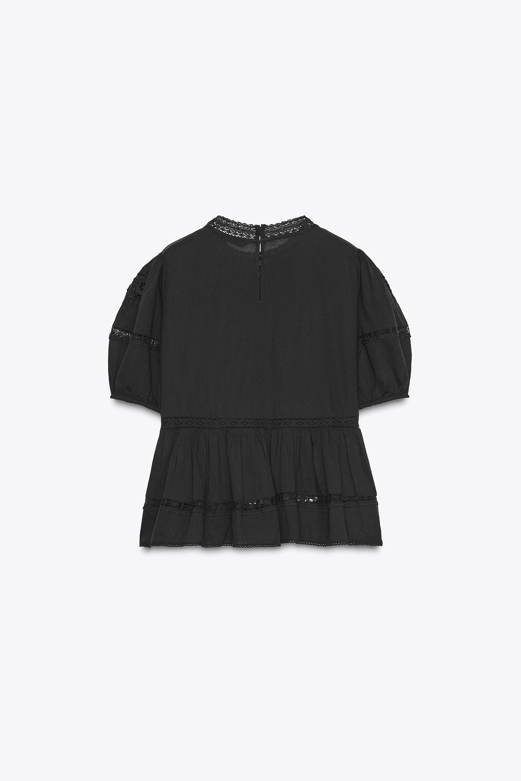 ZW COLLECTION ROMANTIC EMBROIDERED BLOUSE Product Image