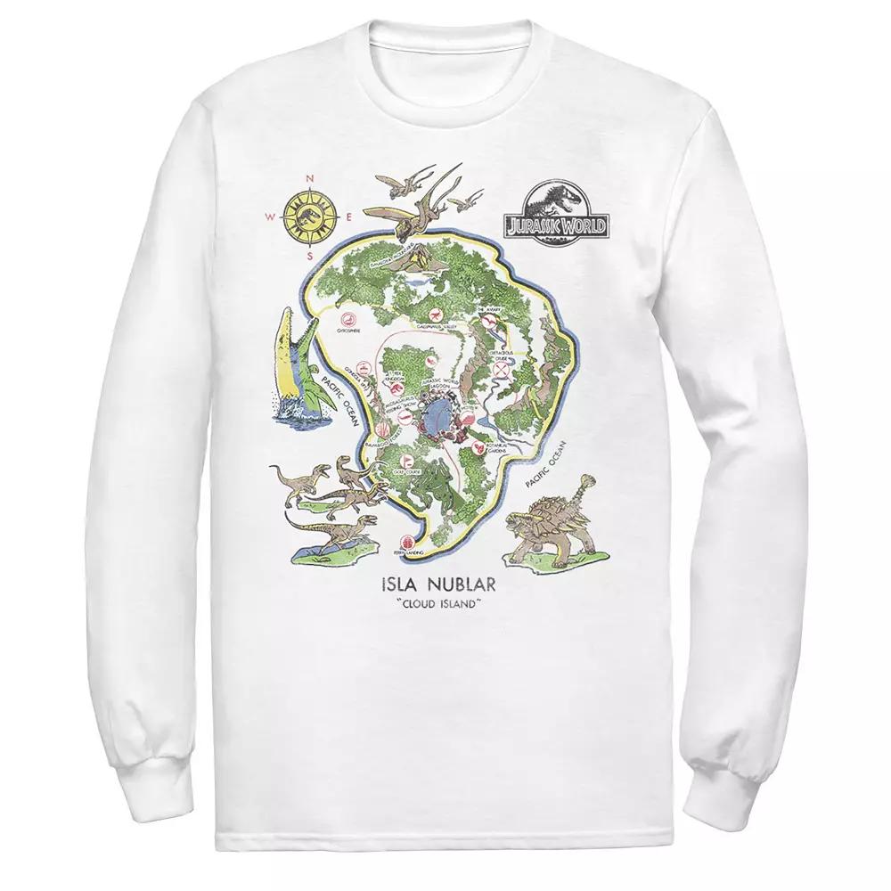 Men's Jurassic World Isla Nublar Map Tee,  Product Image