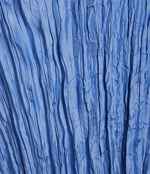 Eileen Fisher Crushed Silk Ballet Neck Cap Sleeve Coordinating Top Product Image