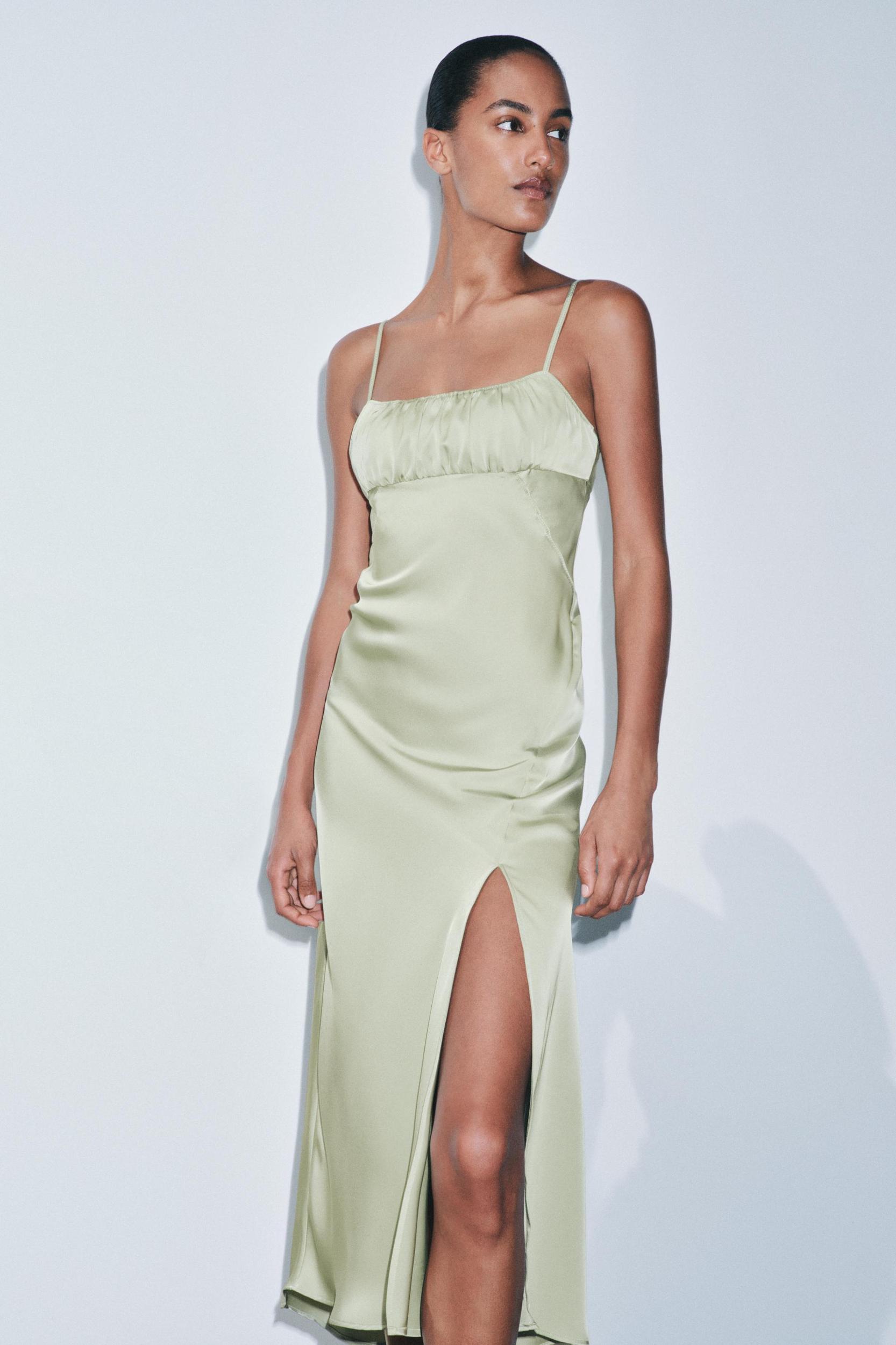 SATIN SLIP DRESS Product Image