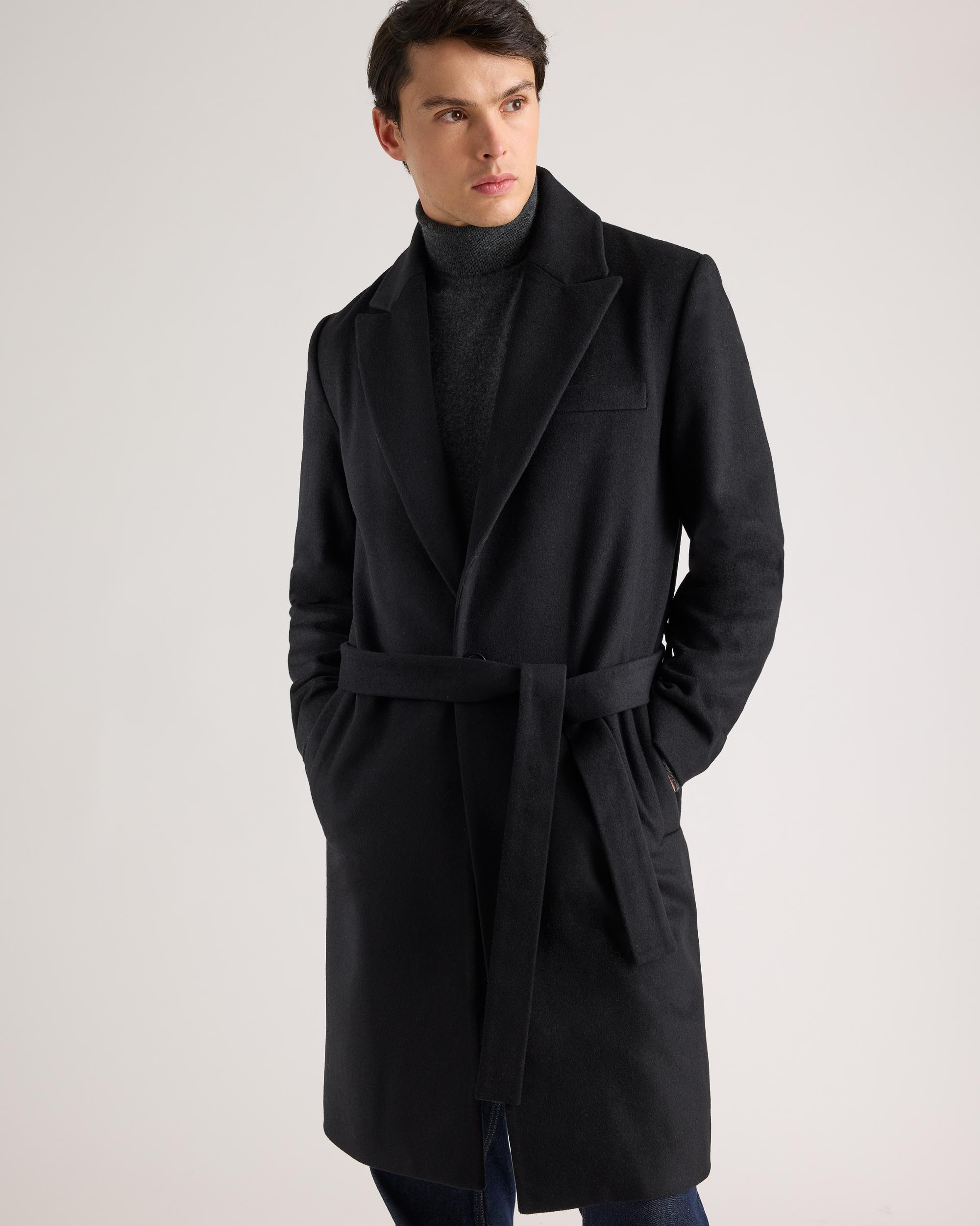 Quince | Men's Italian Wool Belted Overcoat Wool/Nylon Product Image