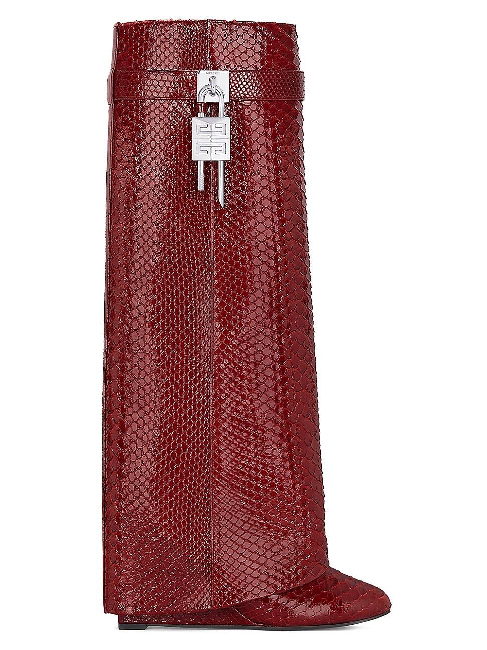 Womens Shark Lock Boots in Python Product Image