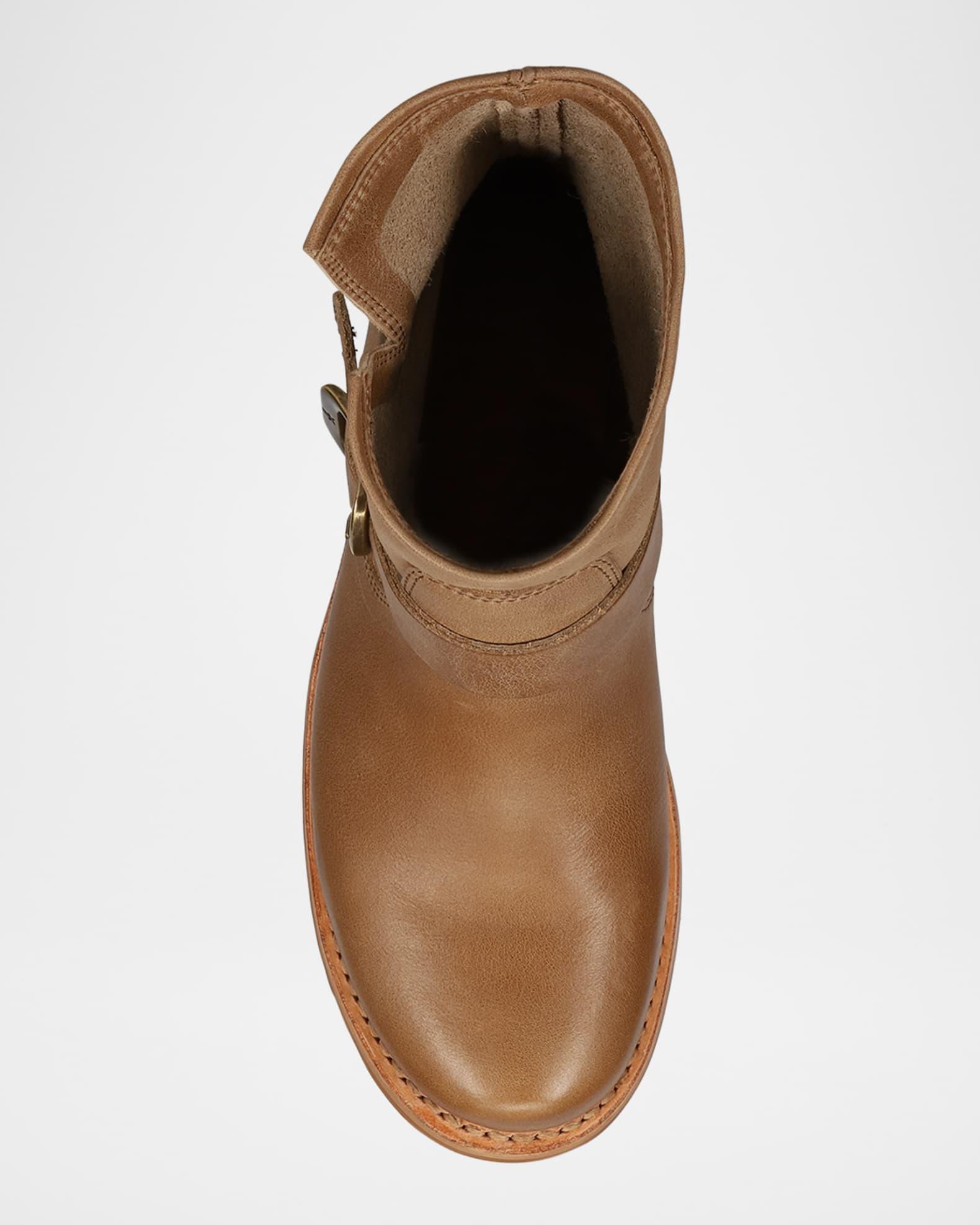 Veronica Flex Leather Buckle Moto Booties Product Image