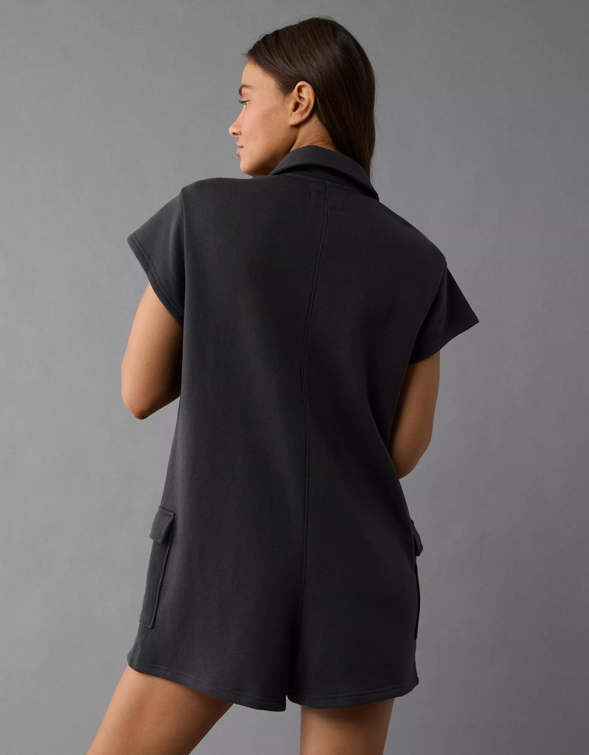 AE Button-Up Cargo Romper Product Image