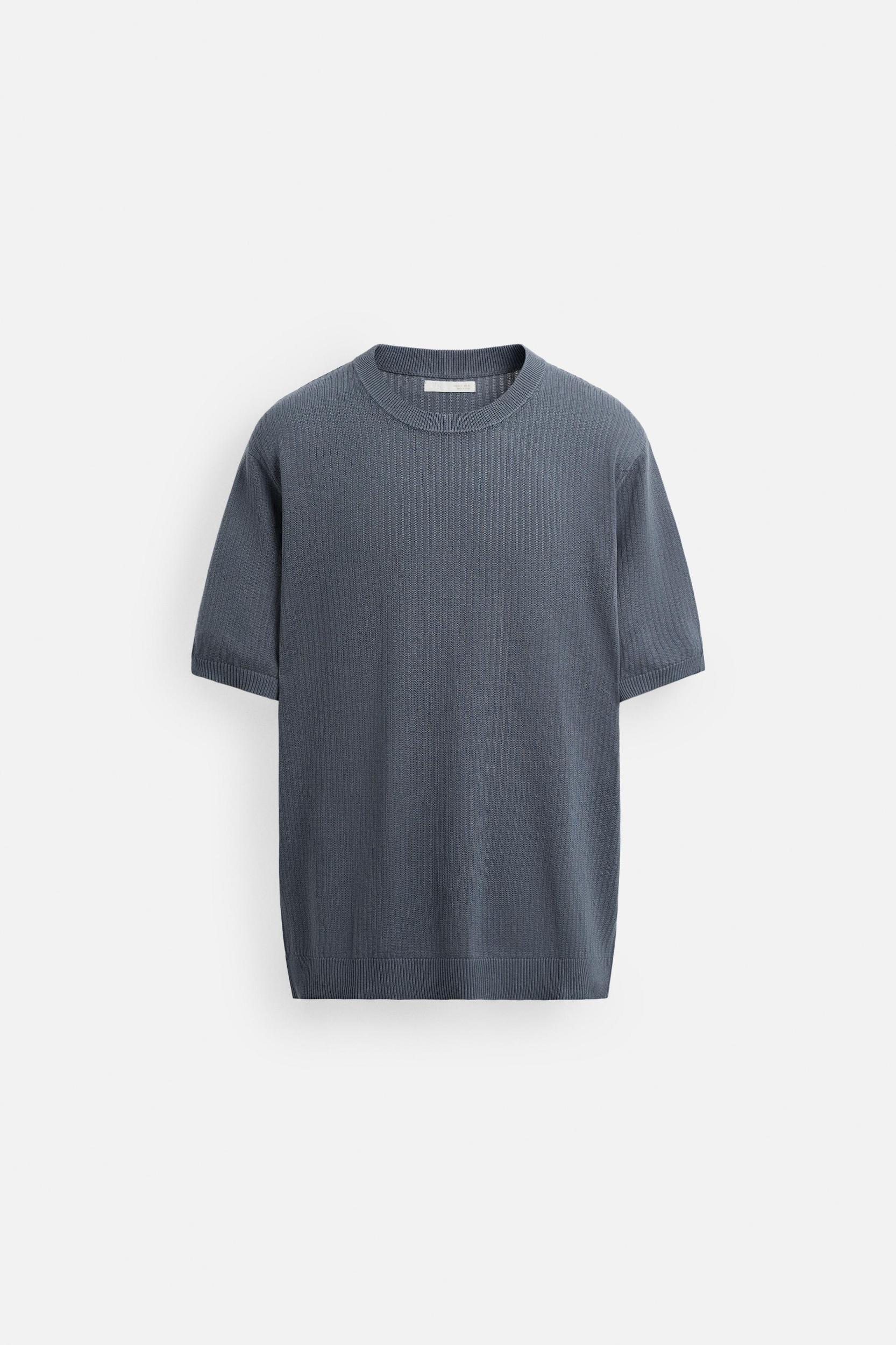 TEXTURED KNIT T-SHIRT Product Image