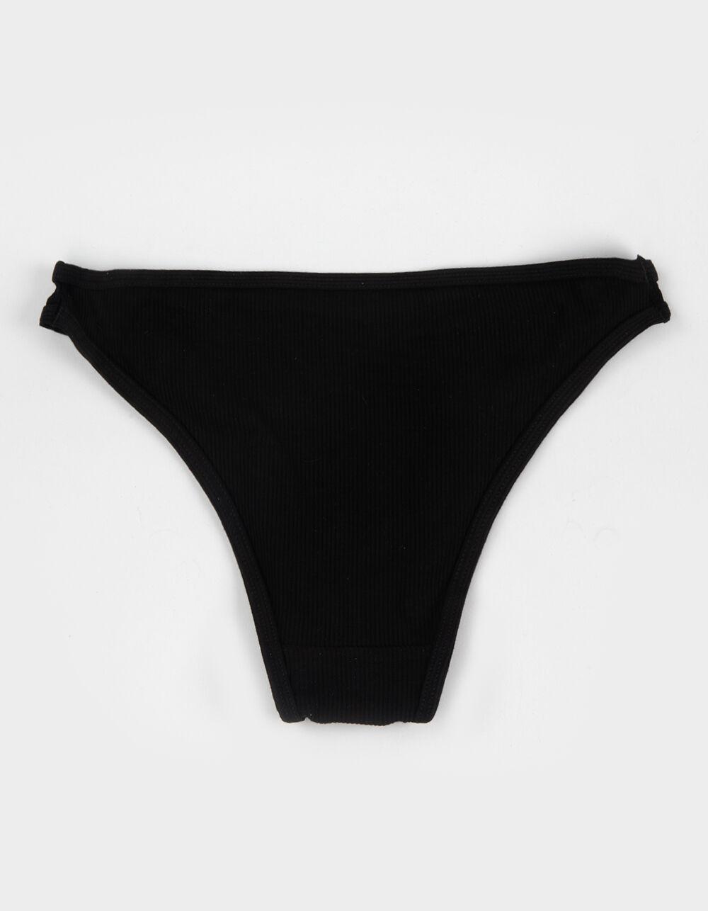 FULL TILT High Leg Rib Bikini Panties - LAVENDAR Product Image