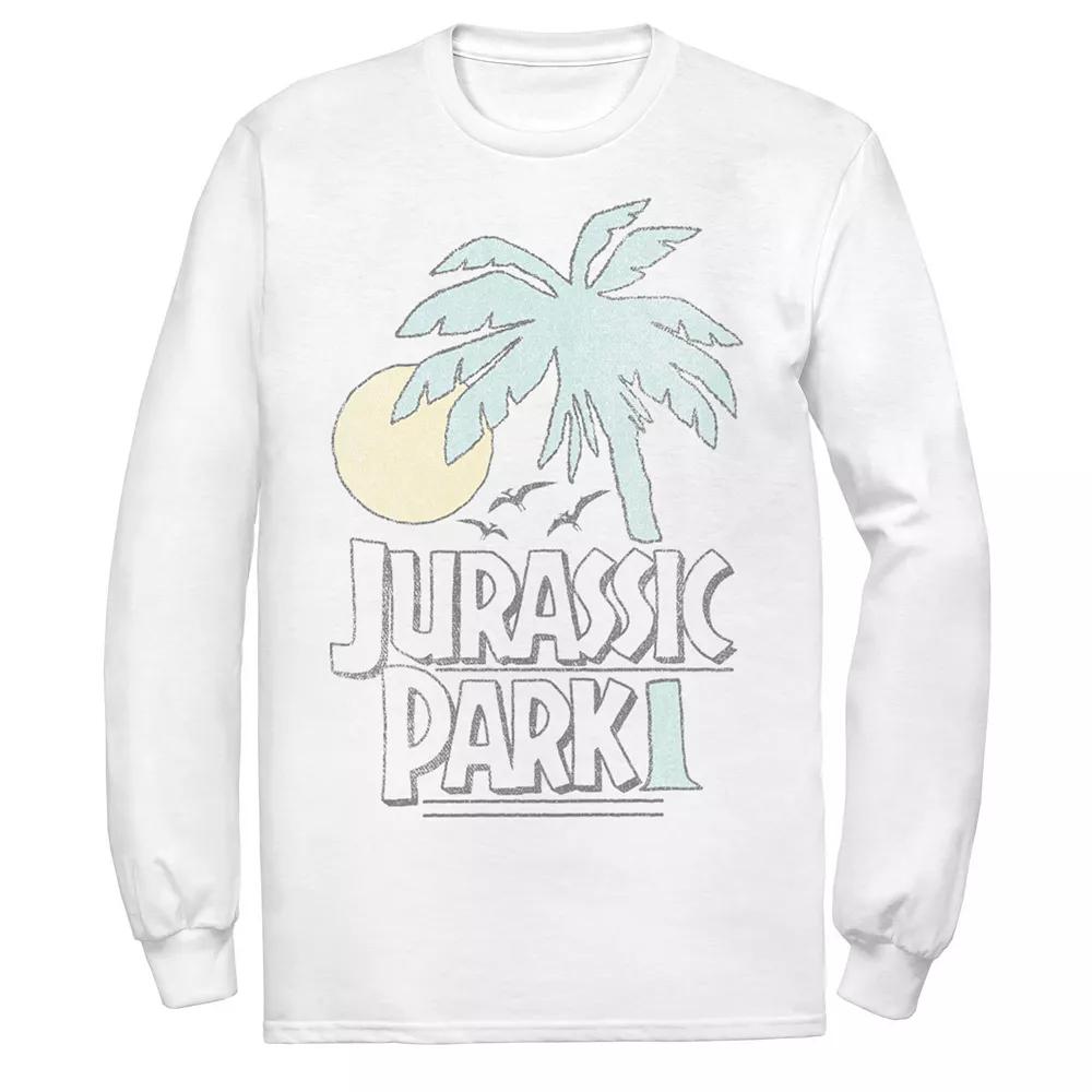 Men's Jurassic Park Palm Tree Sunset Logo Tee,  Product Image