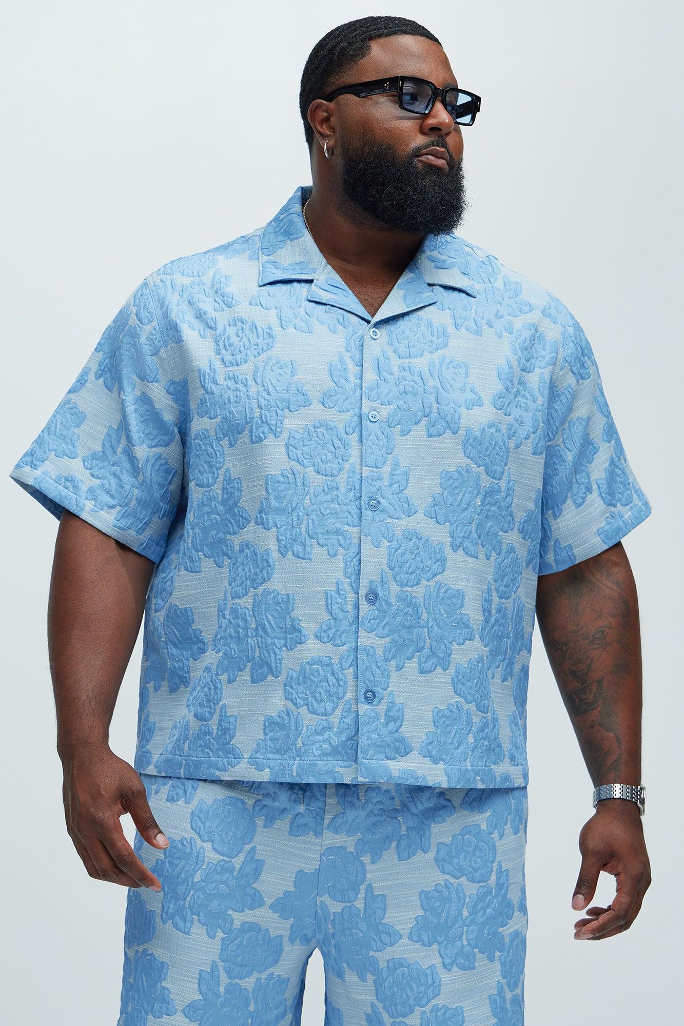 Bartlett Jacquard Shirt - Blue/combo Product Image