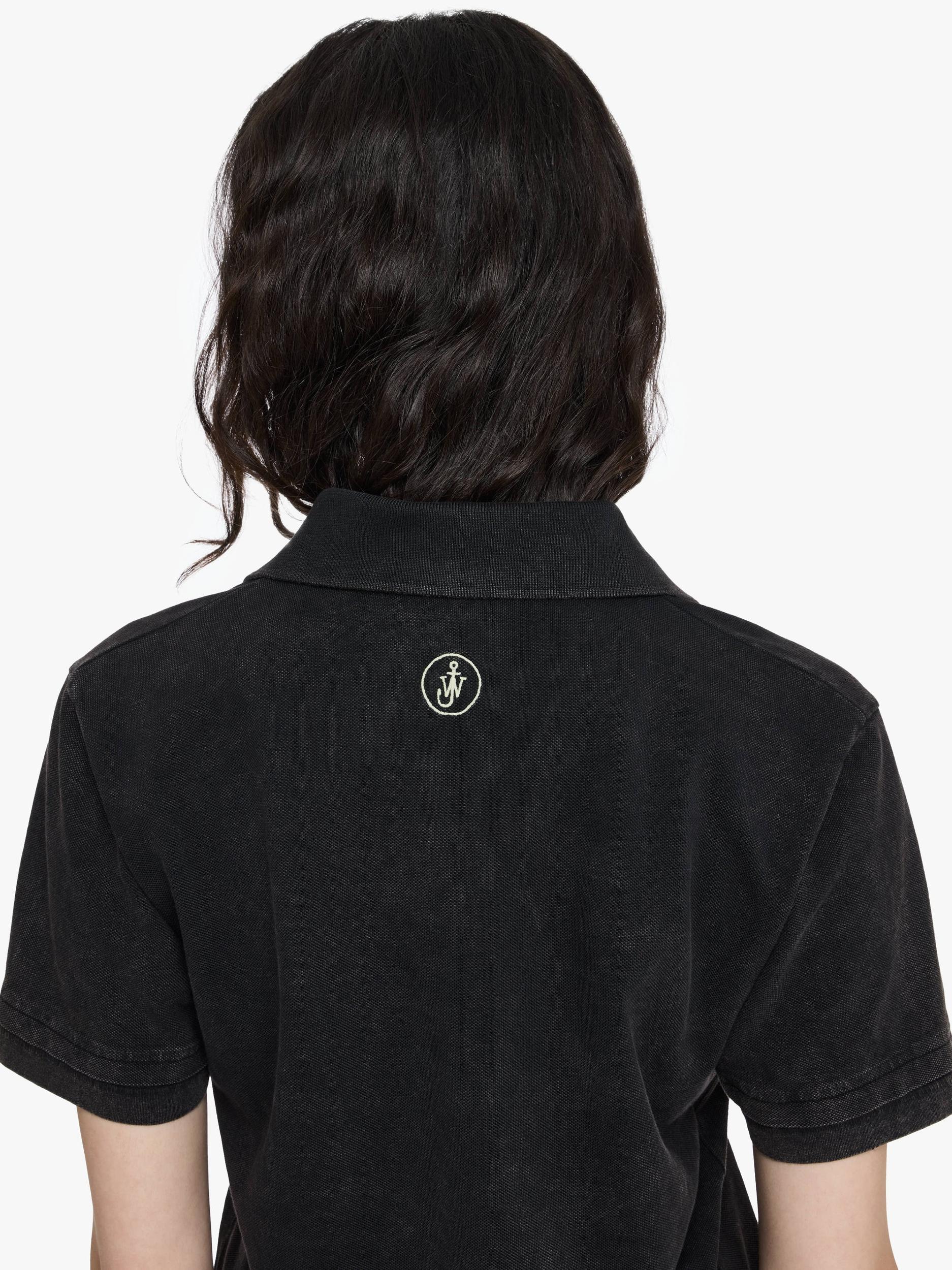 LAYERED SHORT SLEEVE POLO TOP Product Image