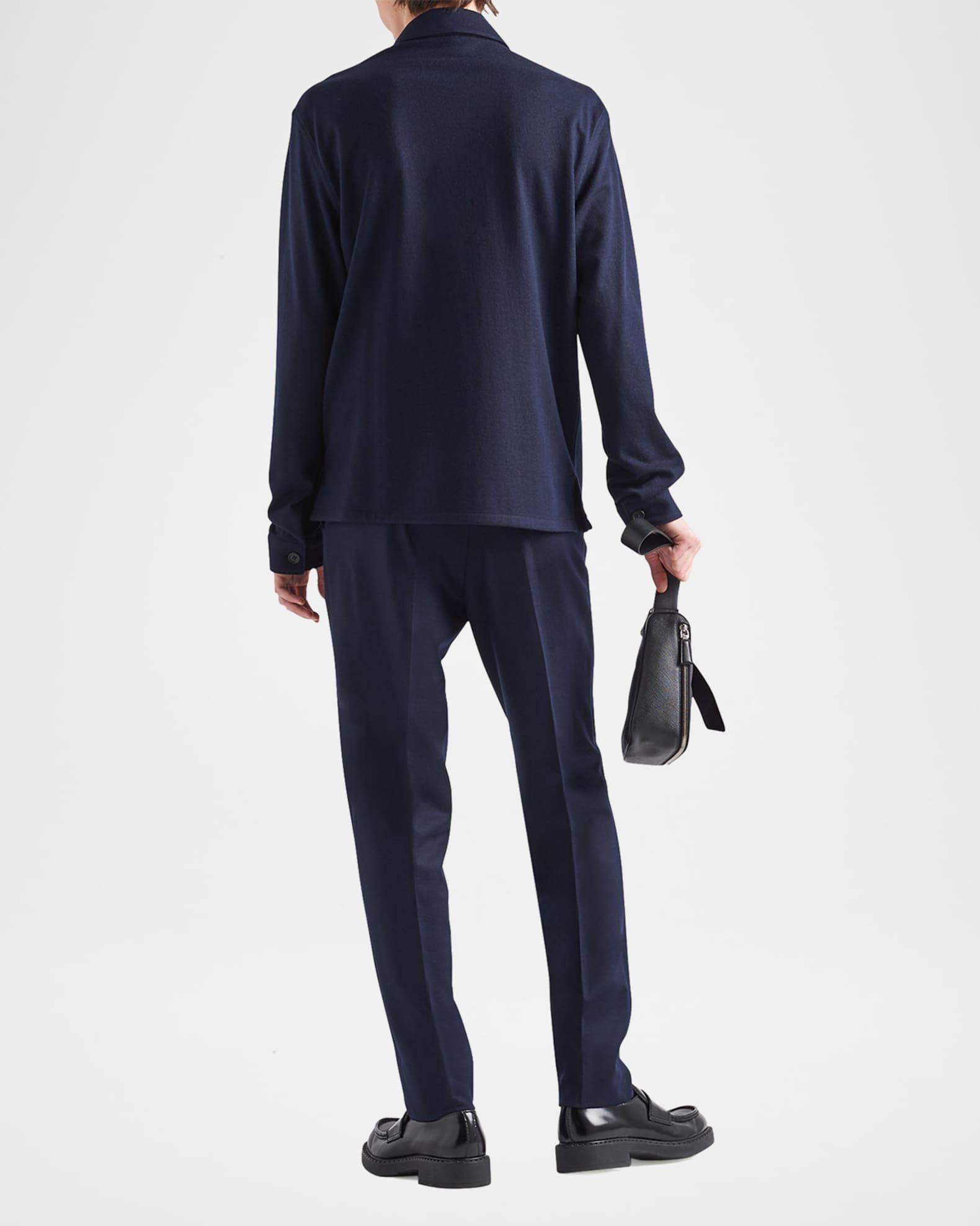 Men's Cashmere-Wool Jersey Sport Shirt Product Image