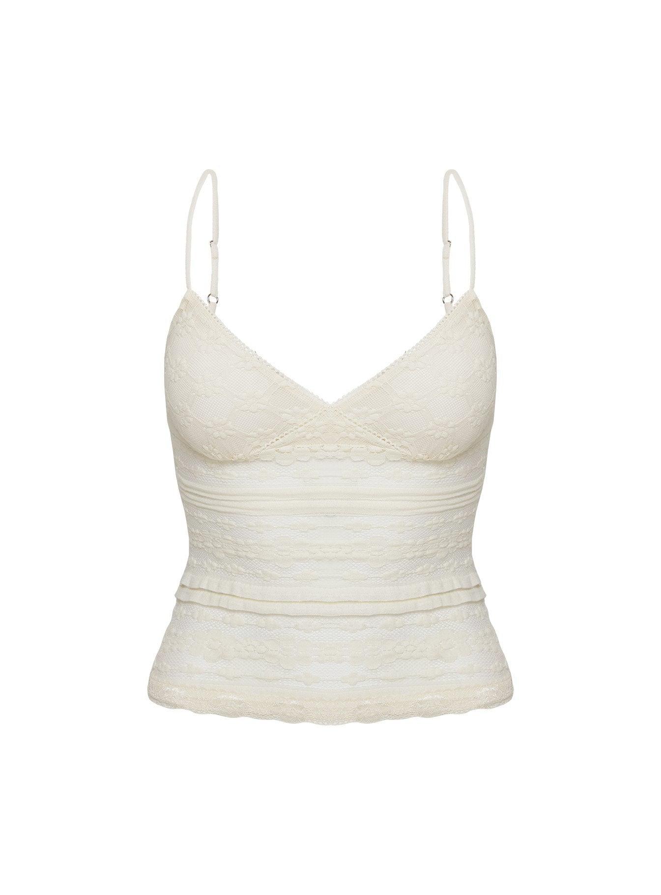 Orabela Lace Top Cream Product Image