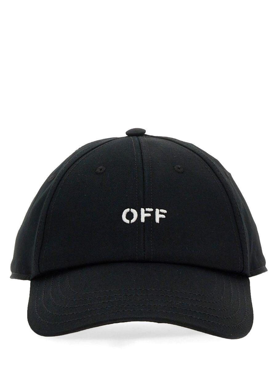 OFF-WHITE Logo-embroidered Baseball Cap With Curved Peak In Black Product Image