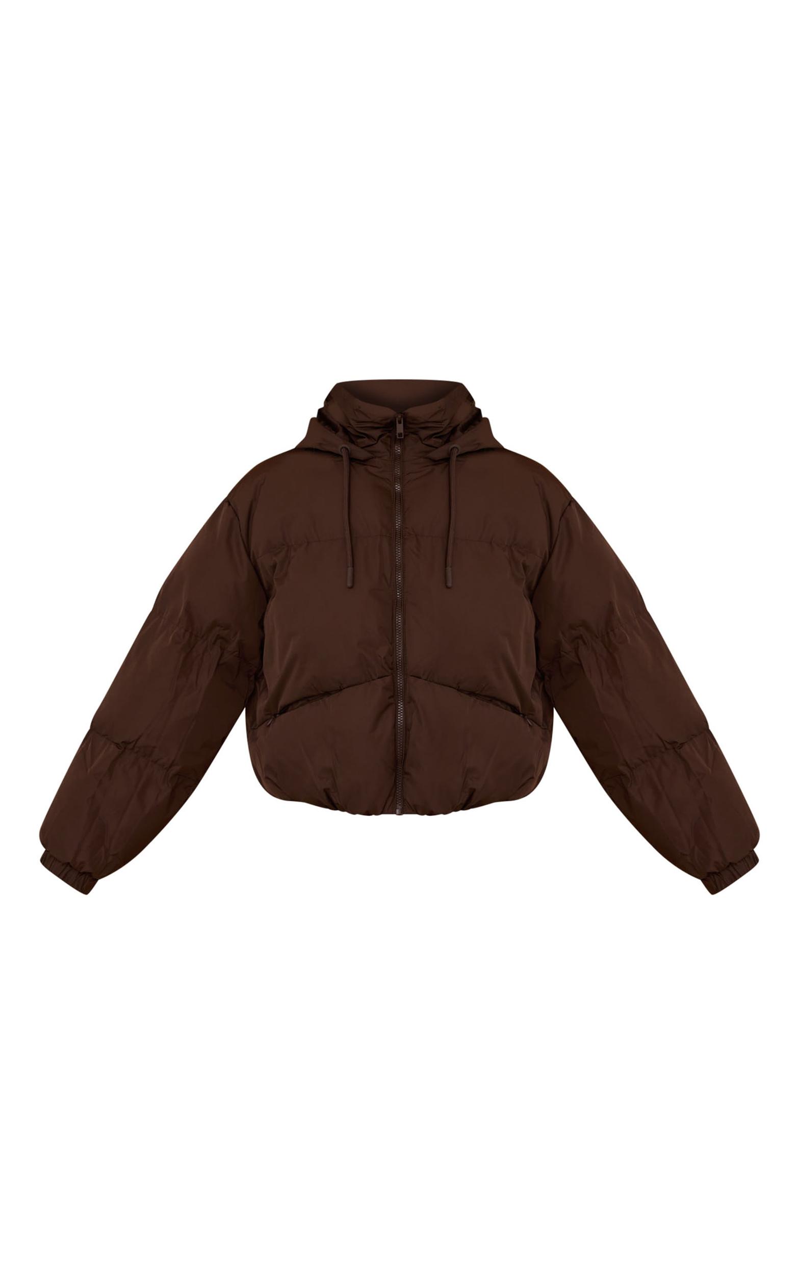 Plus Chocolate Velvet Bomber Jacket  Product Image