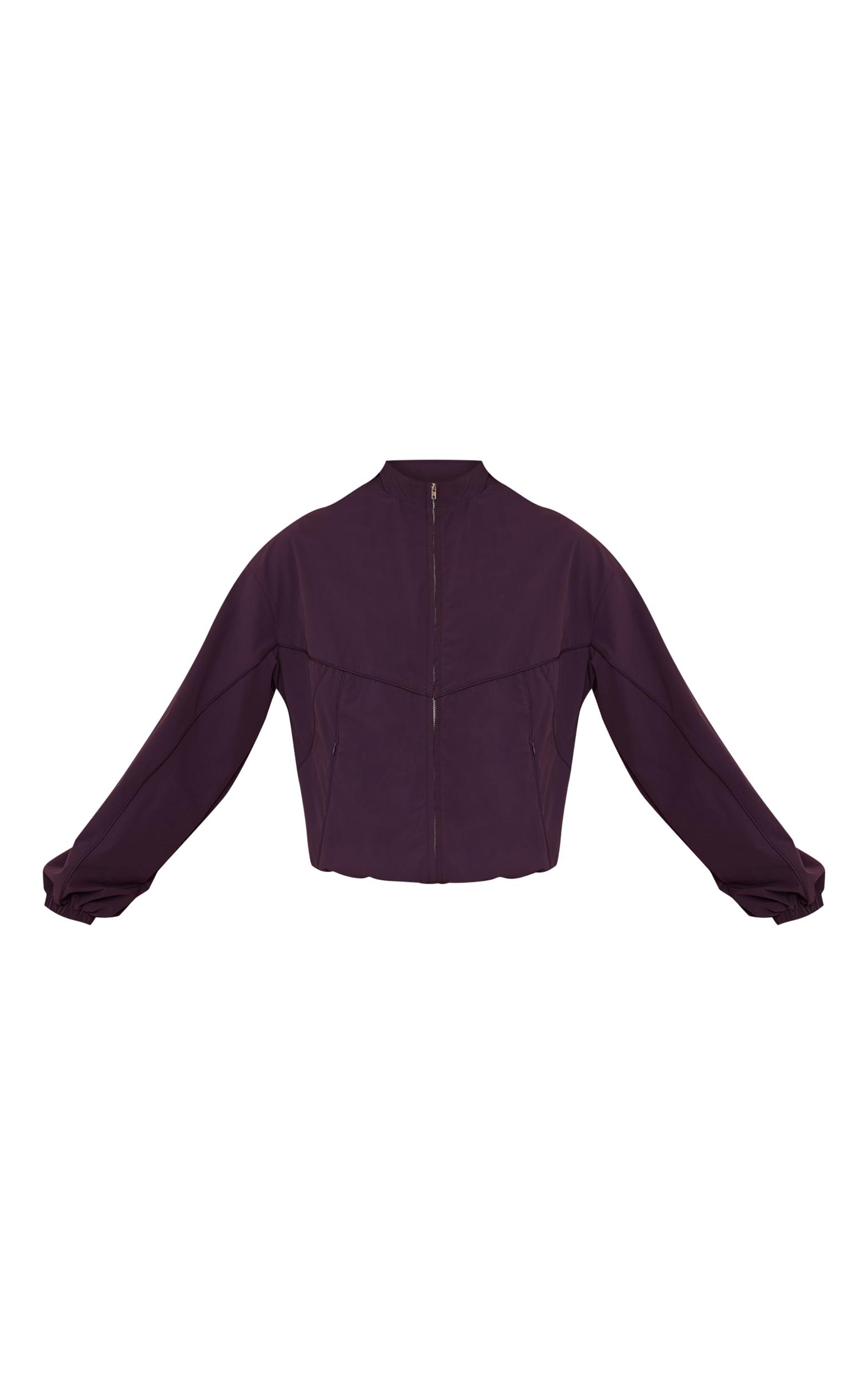Plum Shell Piping Track Jacket Product Image