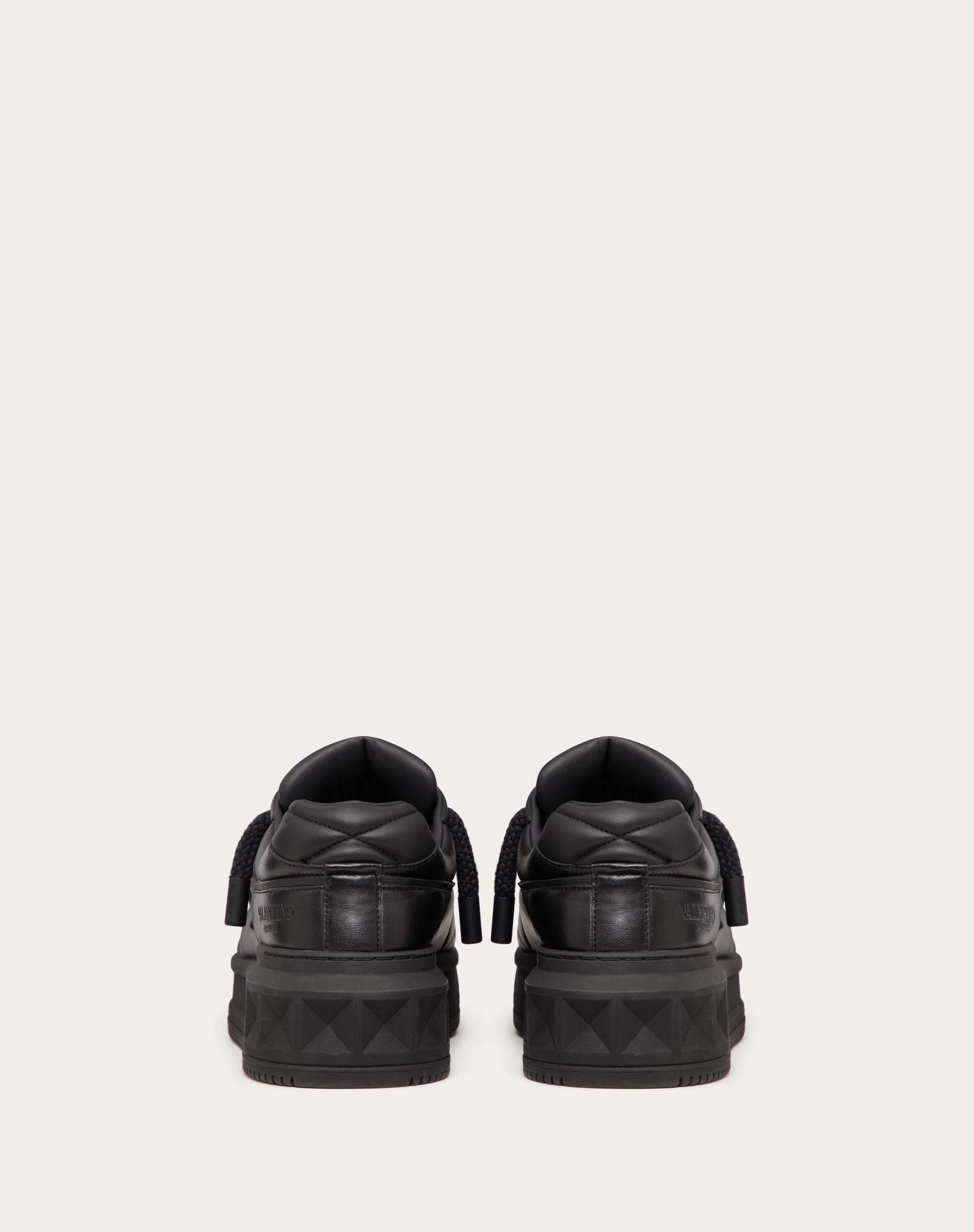 One Stud Xl Nappa Leather Low-Top Sneaker   Product Image