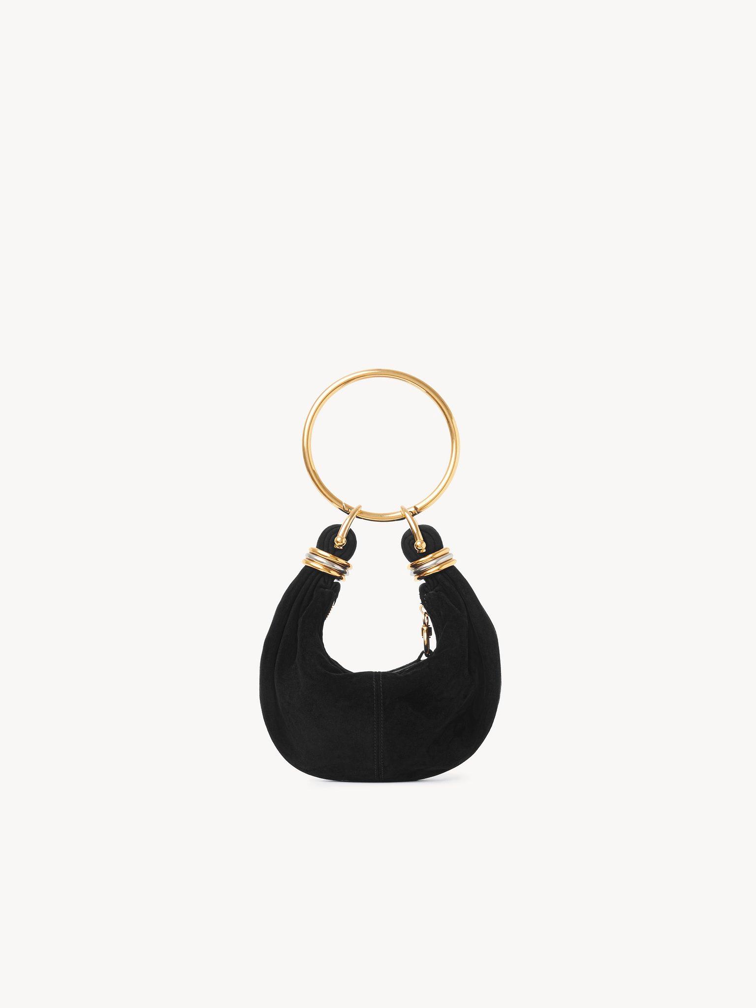 Mini Bracelet Hobo bag in suede leather Product Image