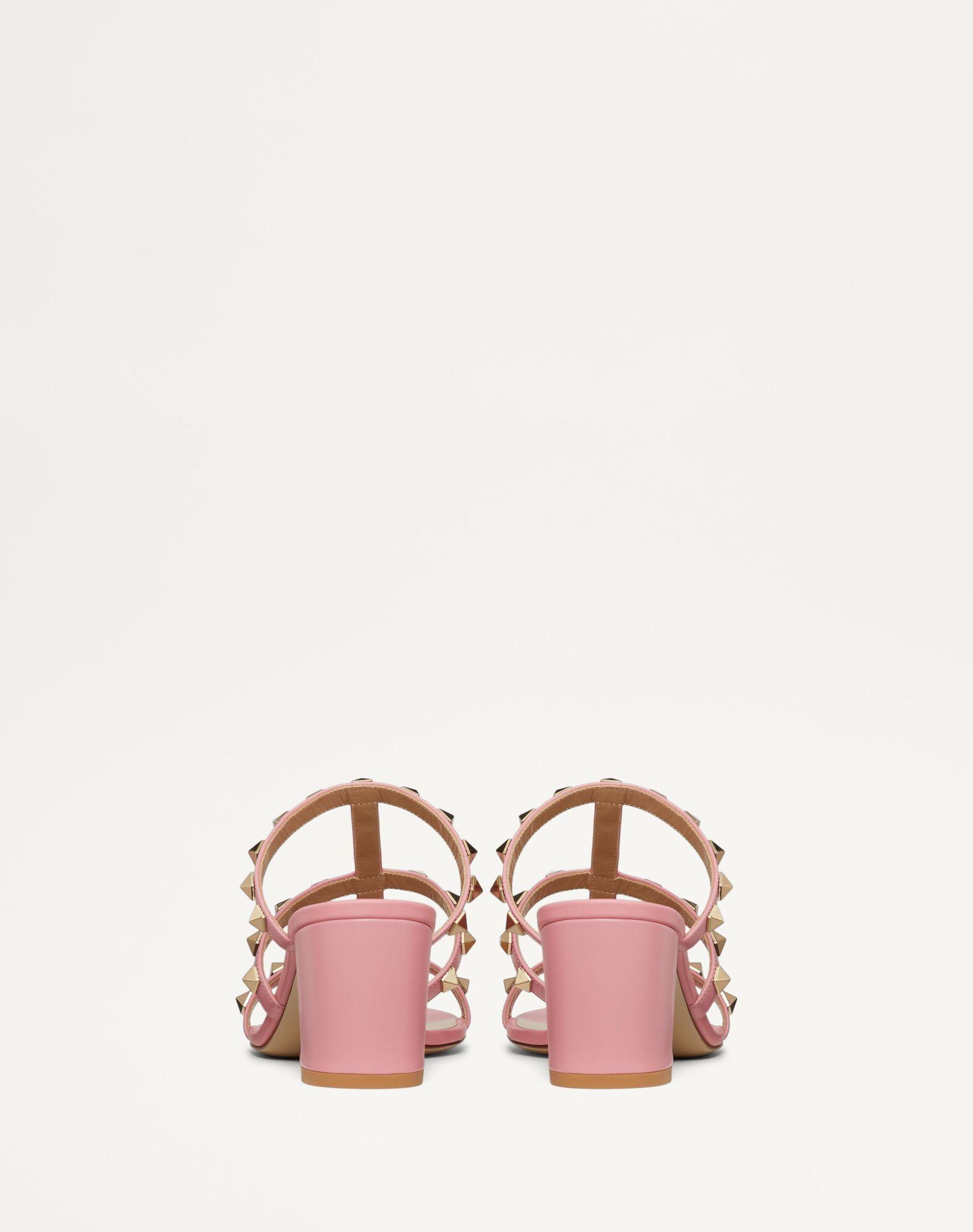 Rockstud Calfskin Leather Slide Sandal 60 Mm Product Image