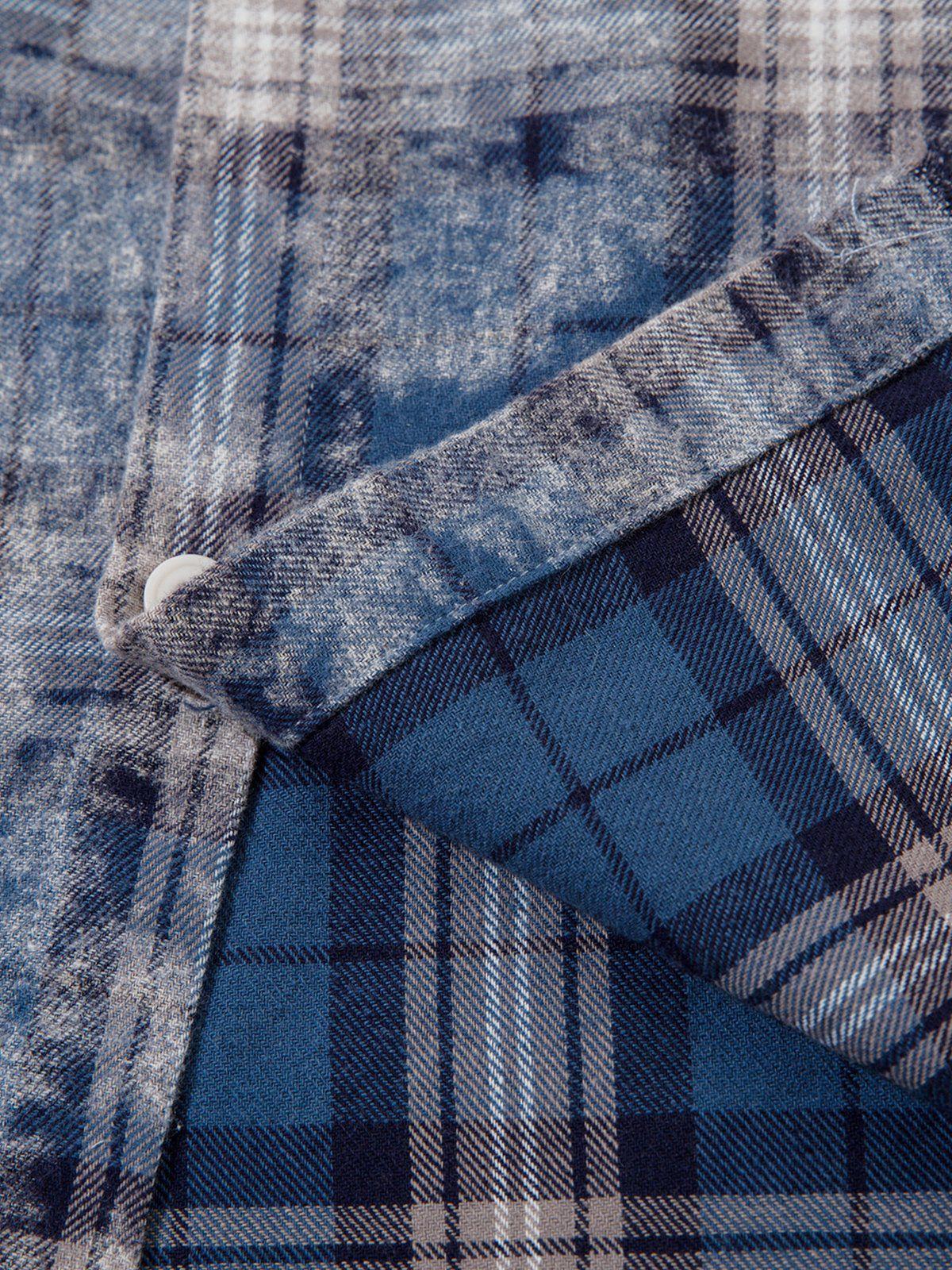 Aelfric Eden Tie Dye Plaid Shirt Product Image