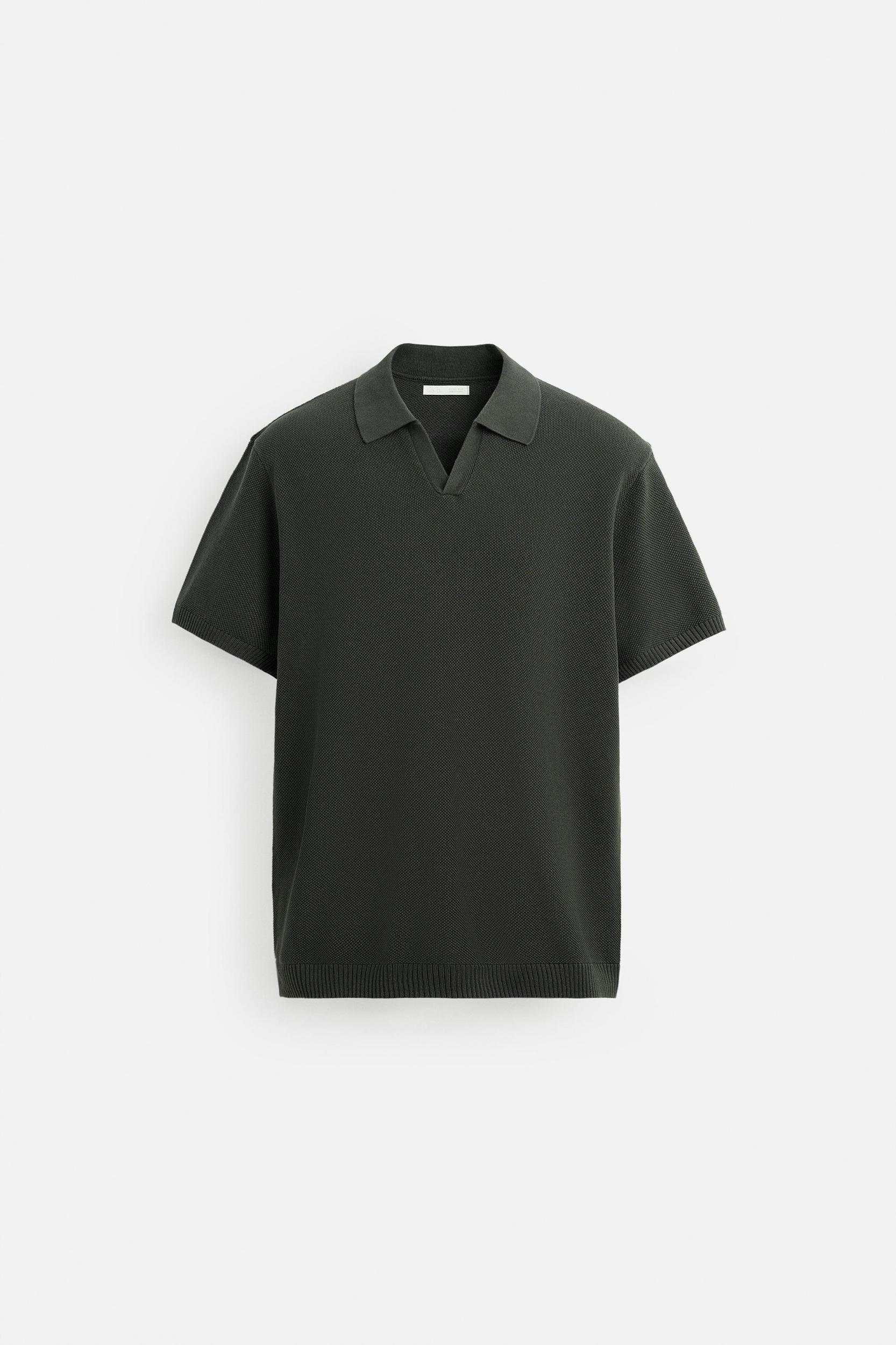 TEXTURED KNIT POLO Product Image