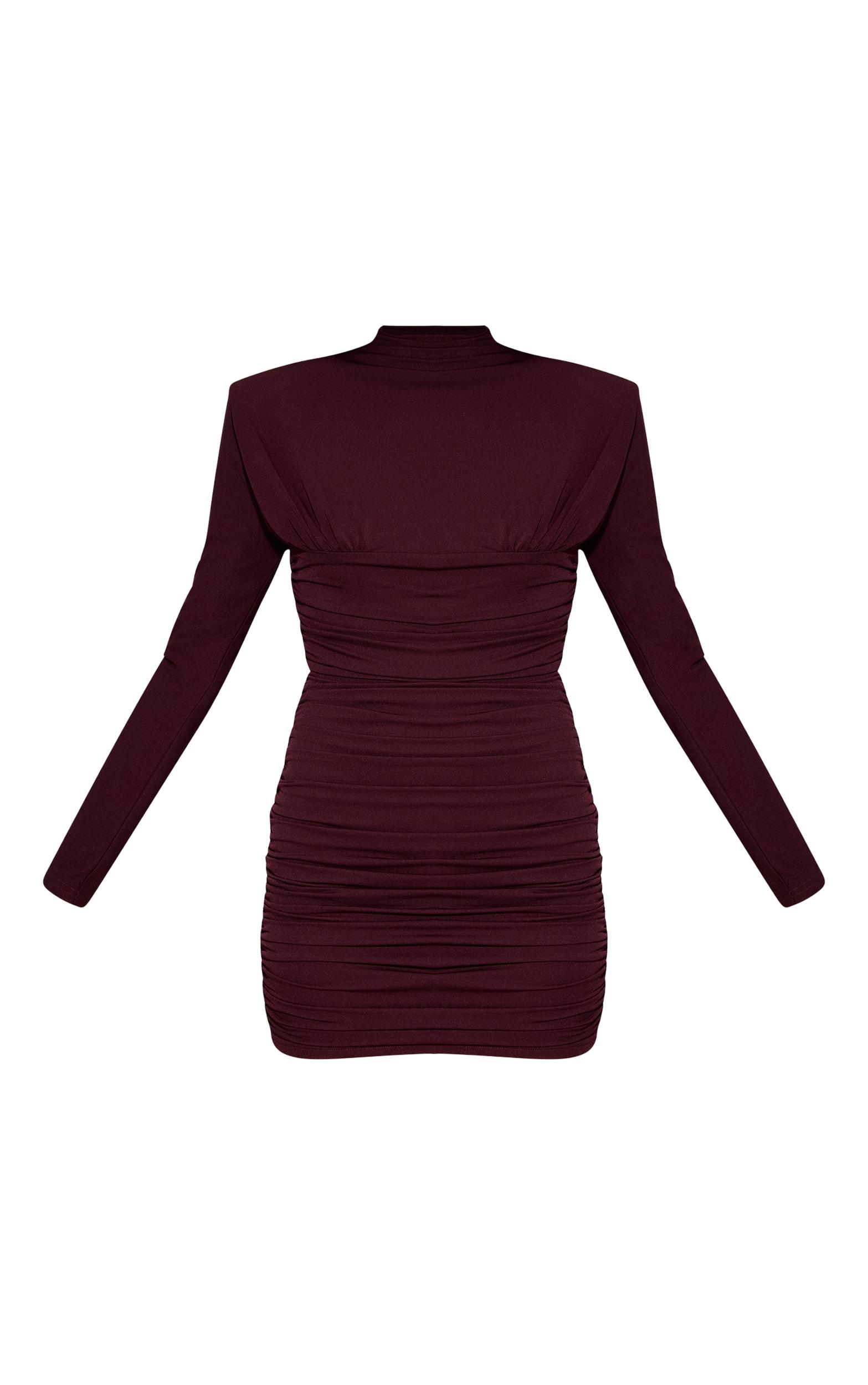 Shape Black Knitted Polo Mini Dress Product Image