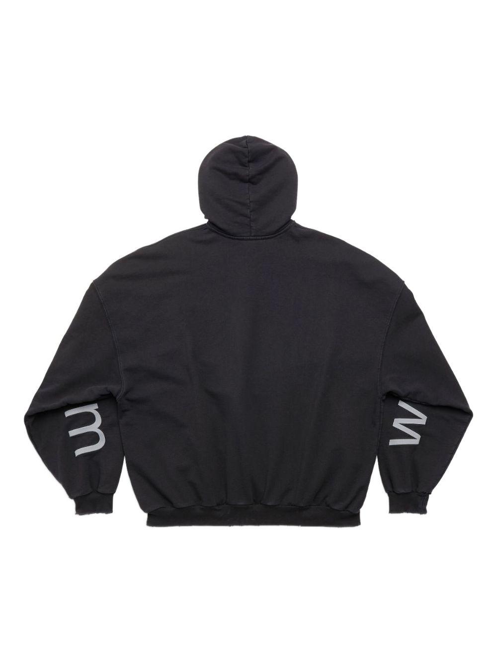 logo-print cotton hoodie Product Image