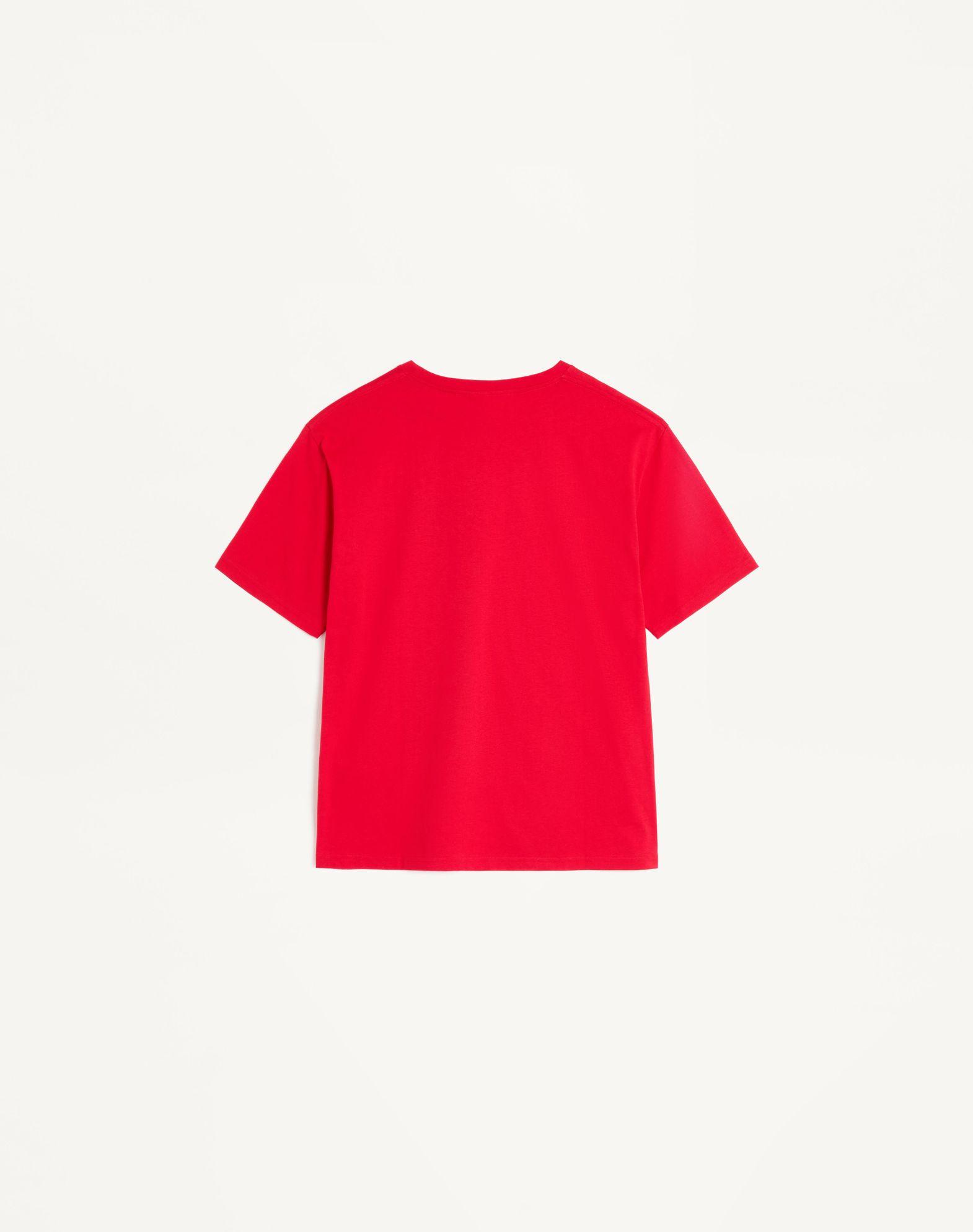 Jersey Cotton T-Shirt With Chez Valentino Print Product Image