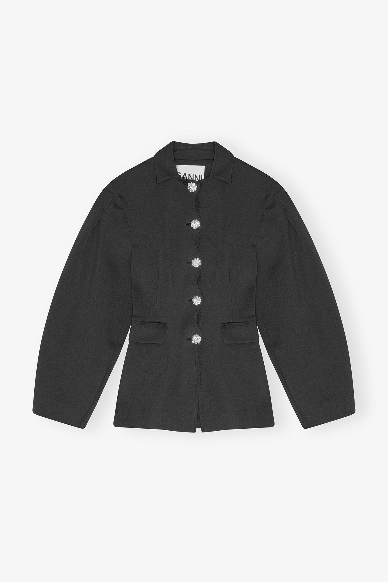 Black Structured Blazer Product Image