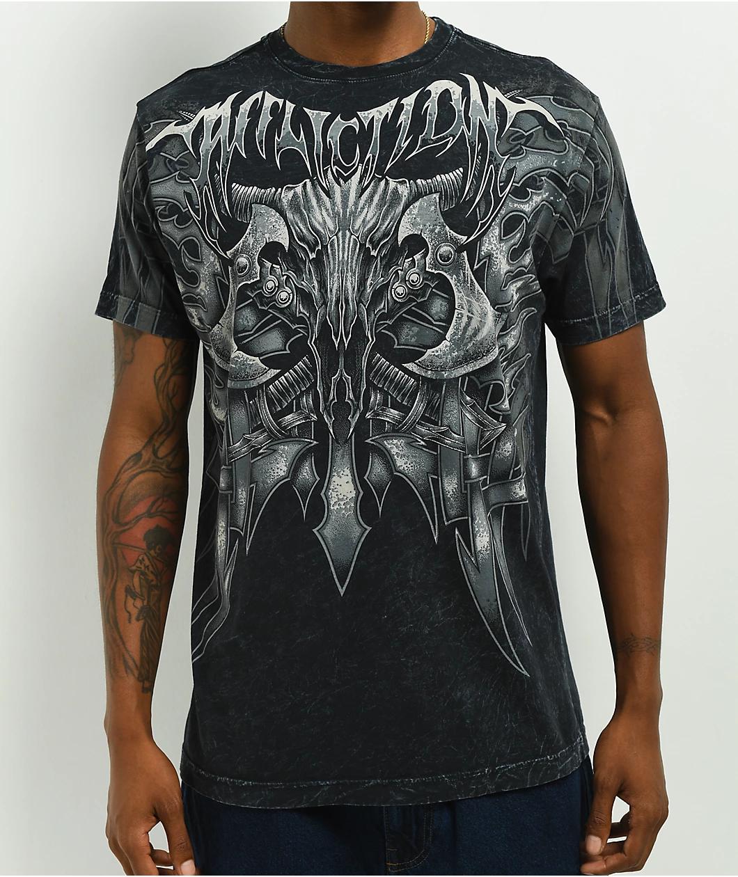 Affliction Nordic Frost Black T-Shirt Product Image