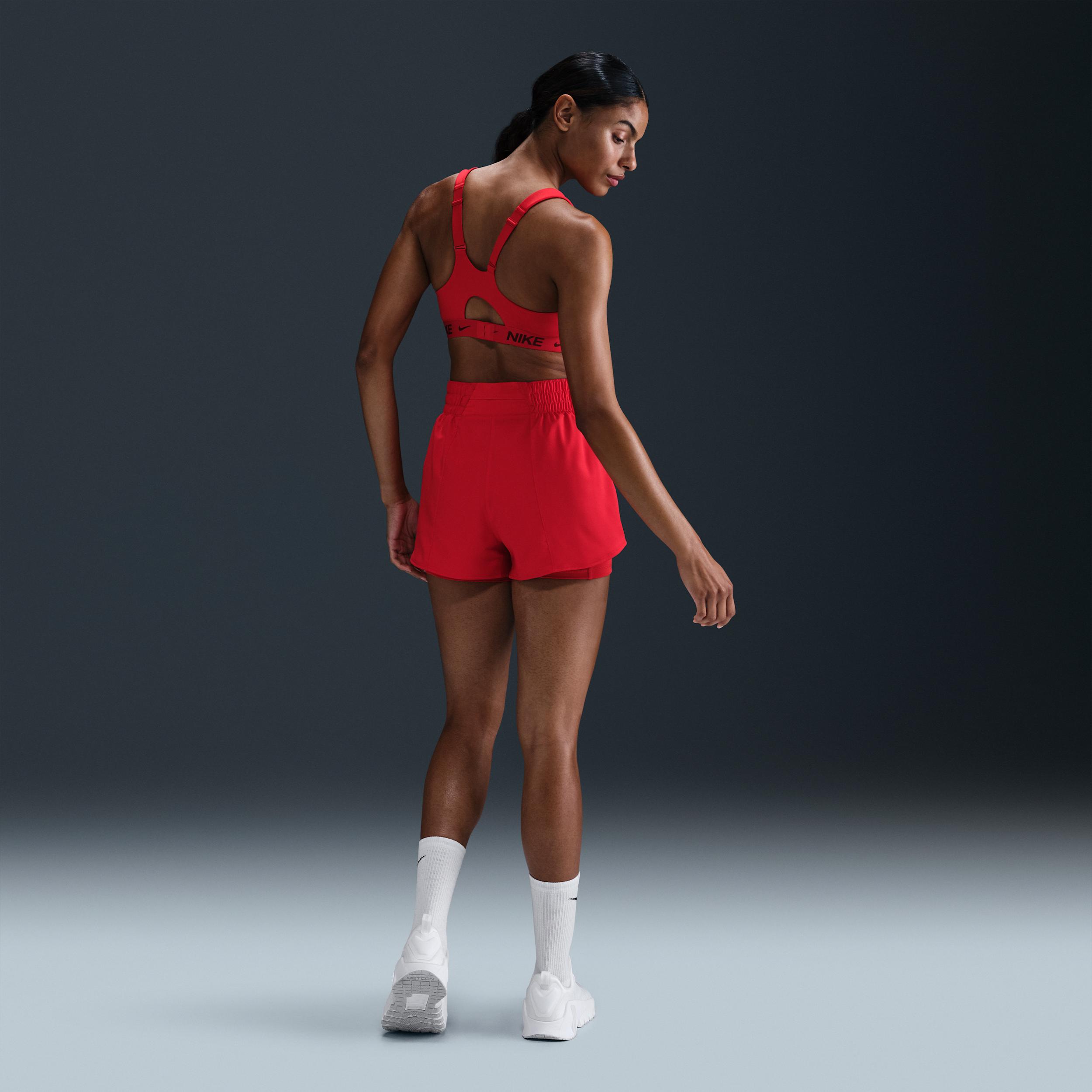 Nike Women's One Dri-FIT High-Waisted 3" 2-in-1 Shorts Product Image