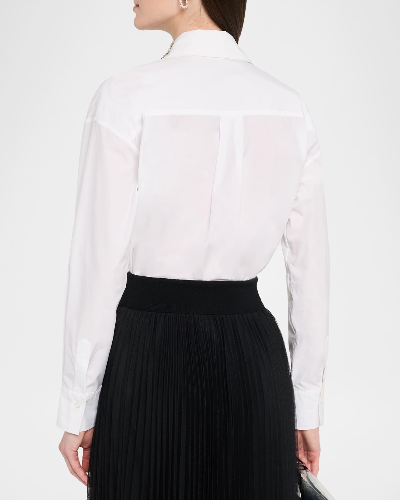 Crystal-Embellished Cotton Shirt Product Image