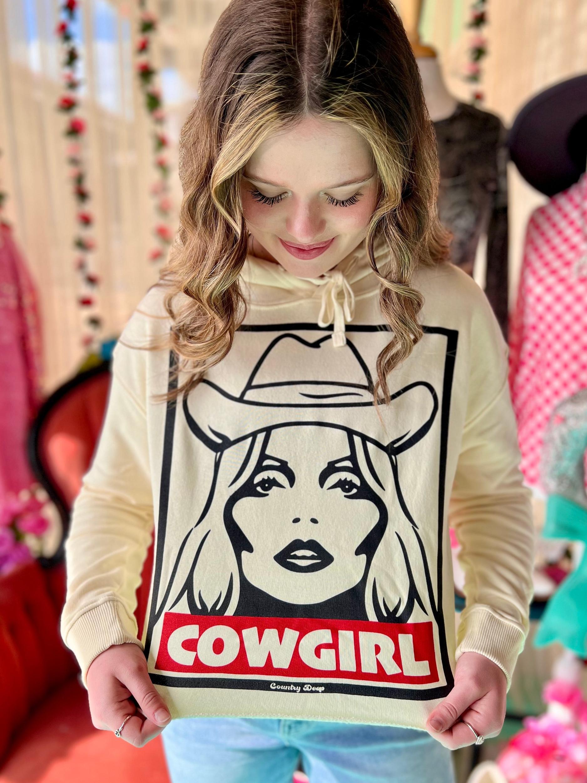 Cowgirl Lightweight Cropped Hoodie* Product Image