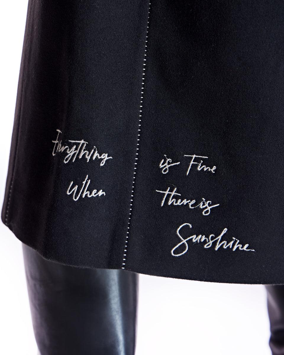 Polyblend Stitched Trench Coat Product Image