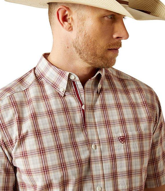 Ariat Pro Series Gaston Plaid Short Sleeve Woven Shirt Product Image