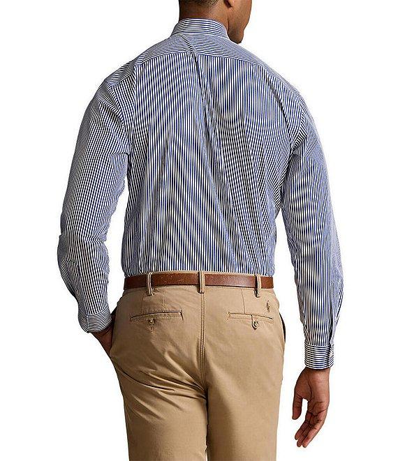 Polo Ralph Lauren Big & Tall Classic Fit Striped Stretch Poplin Shirt Product Image