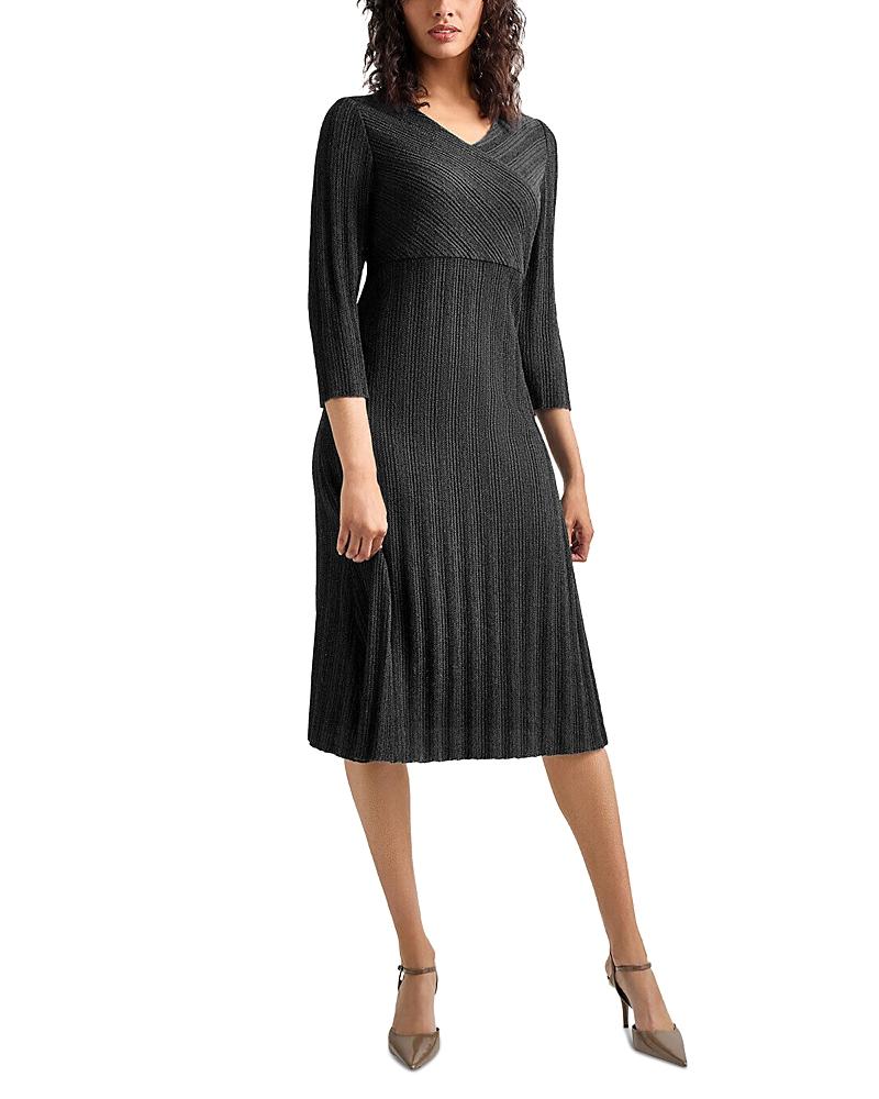 Misook Textured Knit Midi Dress Product Image