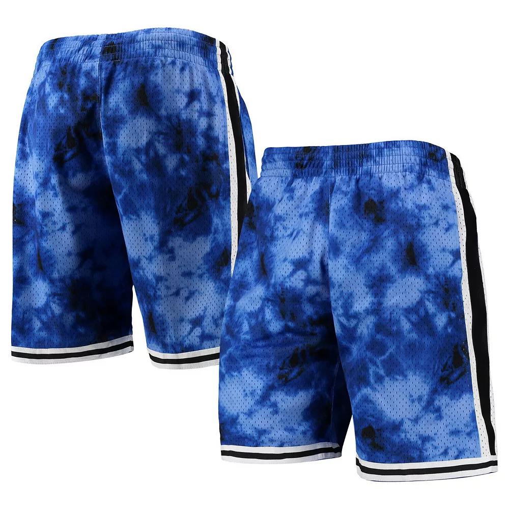 Men's Mitchell & Ness Royal Philadelphia 76ers Hardwood Classics 2000 Galaxy Swingman Shorts,  Product Image