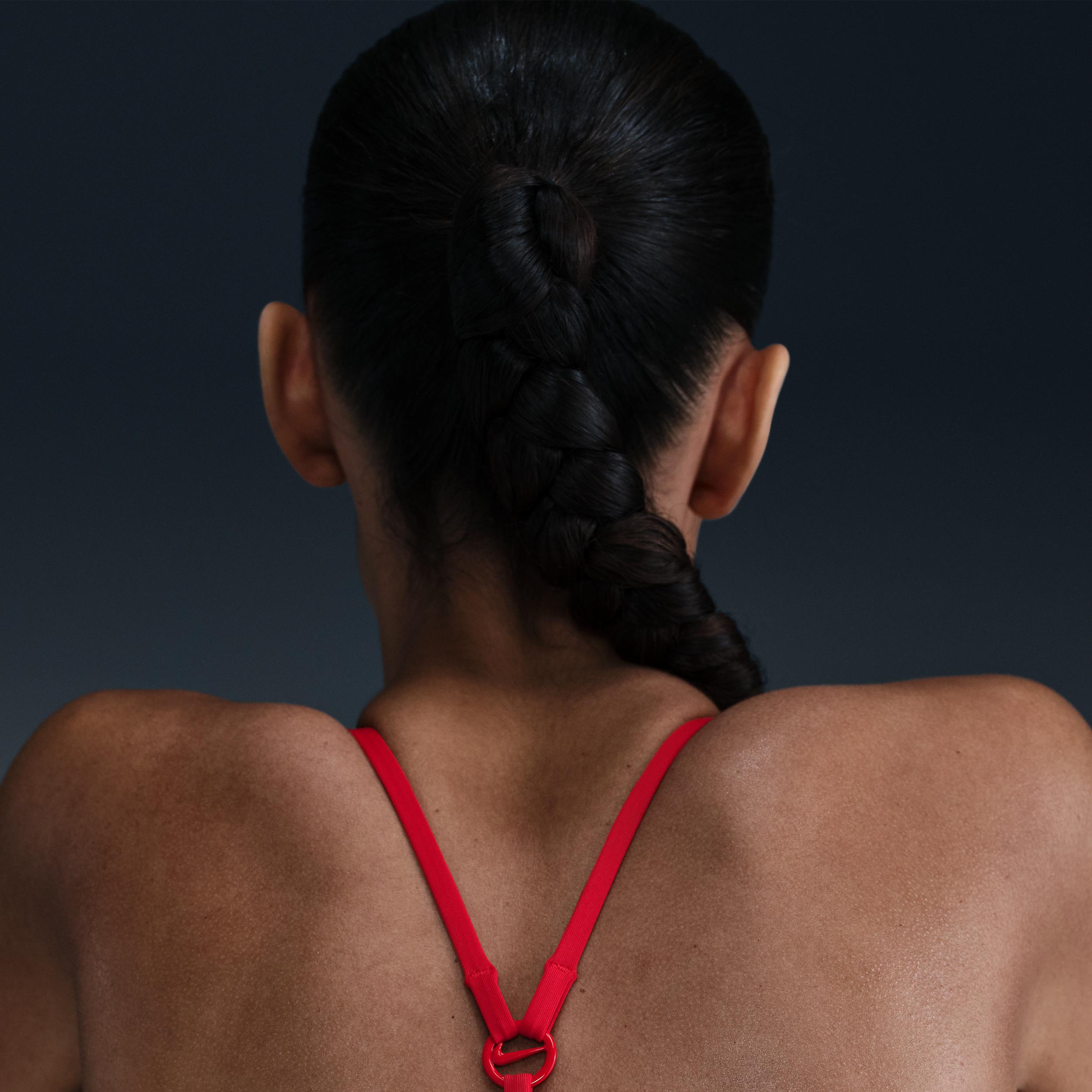 Nike Womens Swim Swoosh Link Terry Y-Back One-Piece | NESSF252-614 Product Image