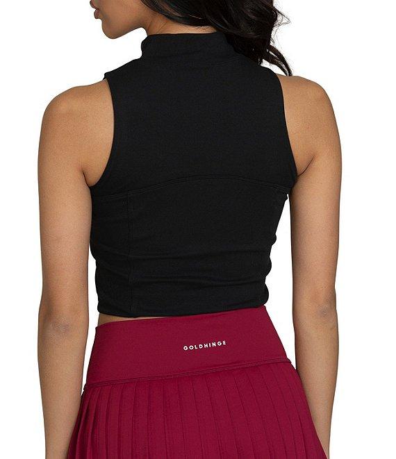 GOLD HINGE Day To Night Quarter-Zip Sleeveless Top Product Image