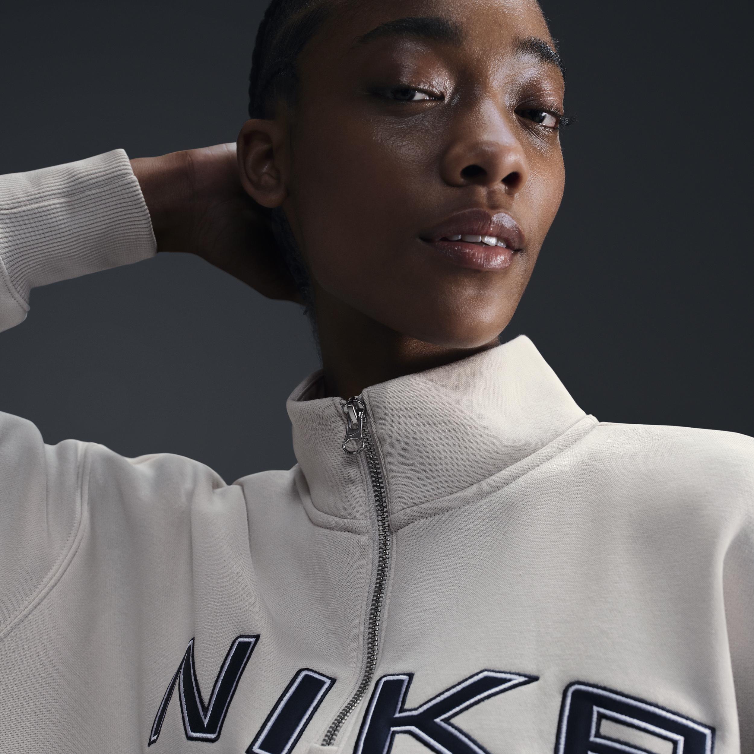 Women's Nike Sportswear Phoenix Fleece Oversized 1/4-Zip Logo Top Product Image