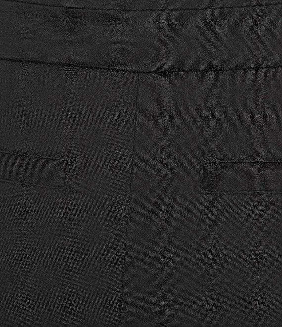 Investments Petite Black Seamed Waist Straight Leg Pants Product Image