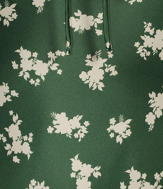 B. Darlin Spaghetti Strap Ditsy Floral Printed Satin Midi Dress Product Image