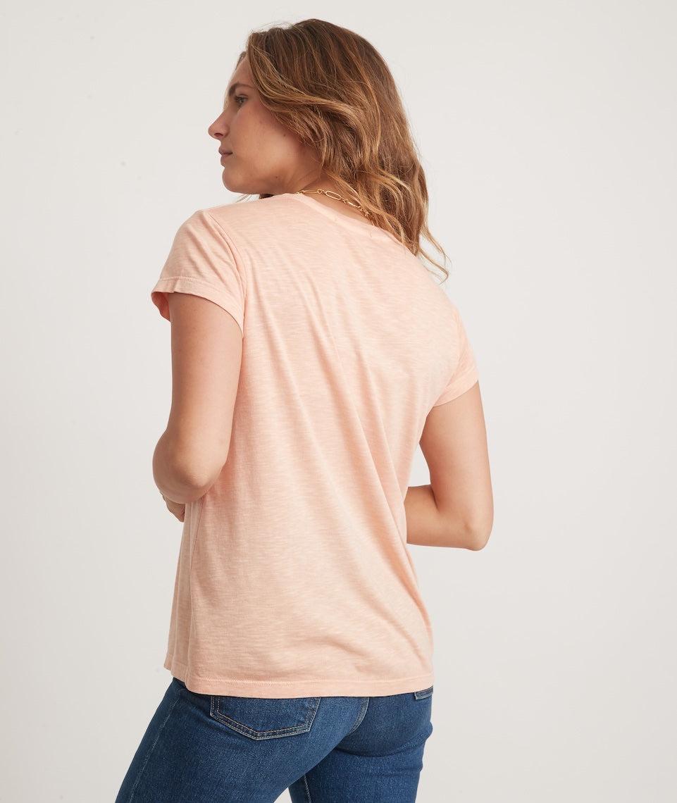 Swing Crew Tee in Shell Coral Product Image