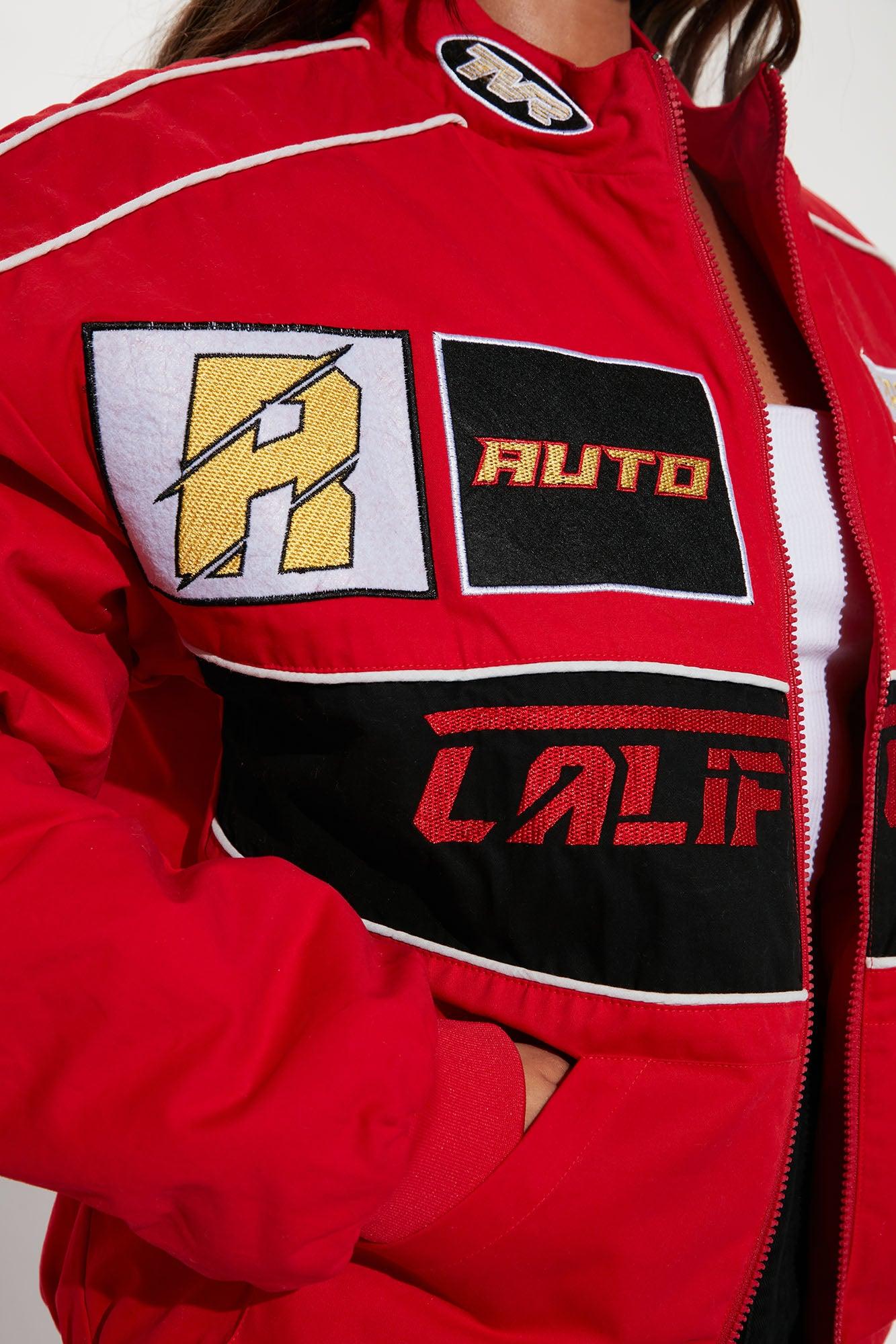 Racing Cali Bomber Jacket - Red Female Product Image