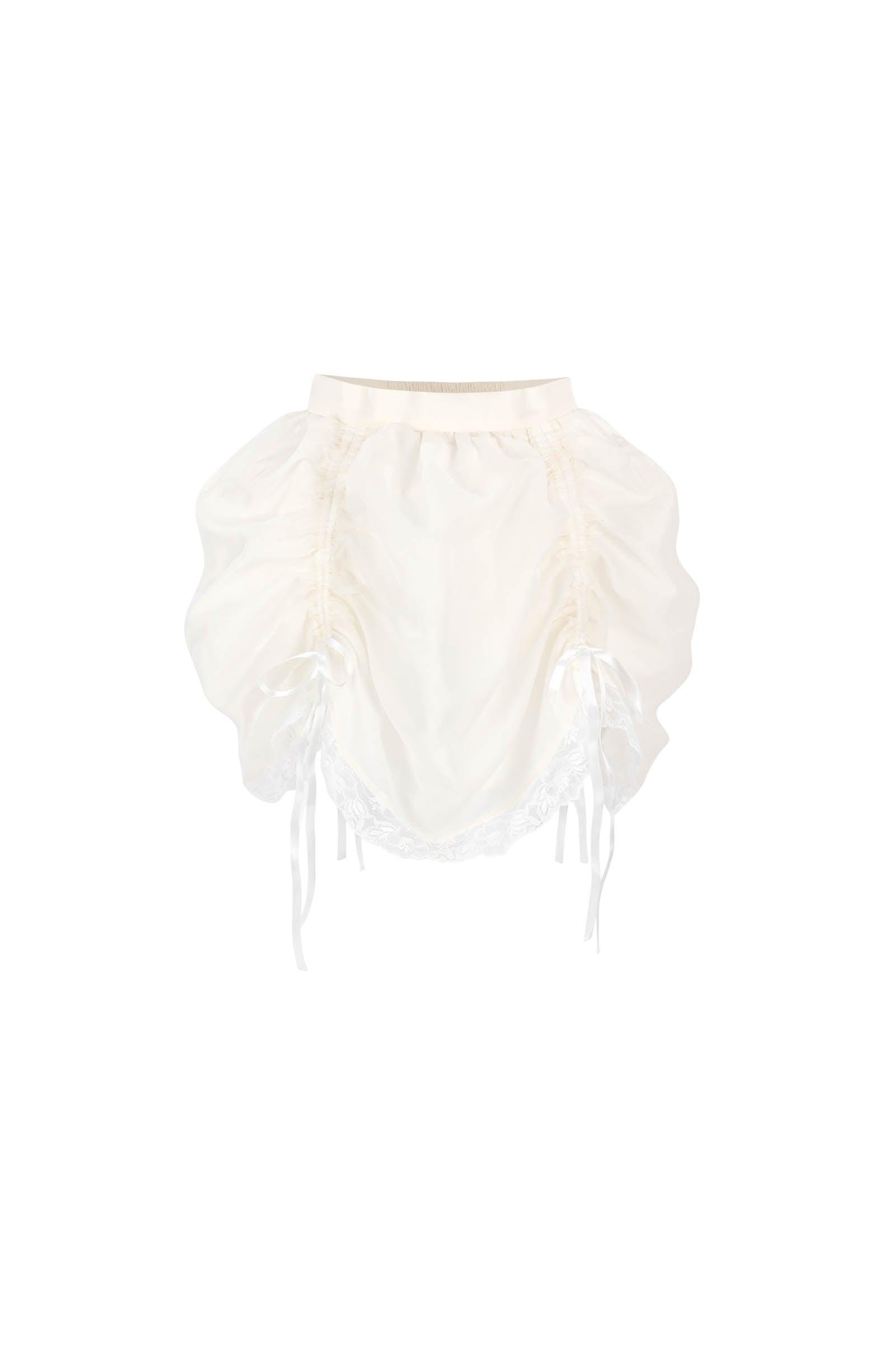 The Ivory Mini Theater Skirt Product Image
