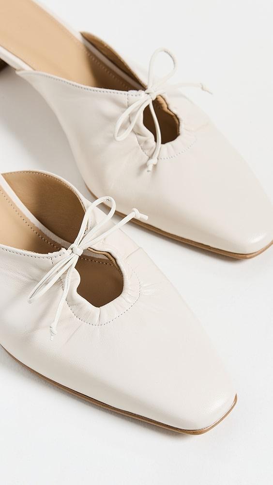 ALOHAS Amar Cream Leather Mules | Shopbop Product Image