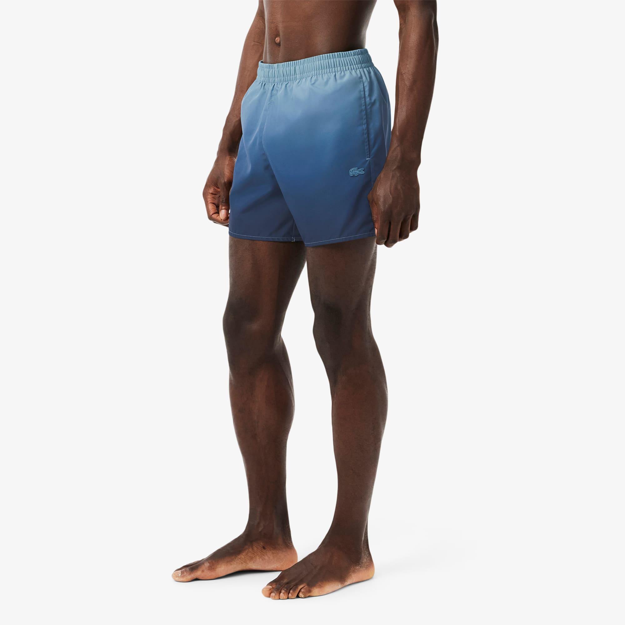 Short Ombré Print Swim Trunks Product Image